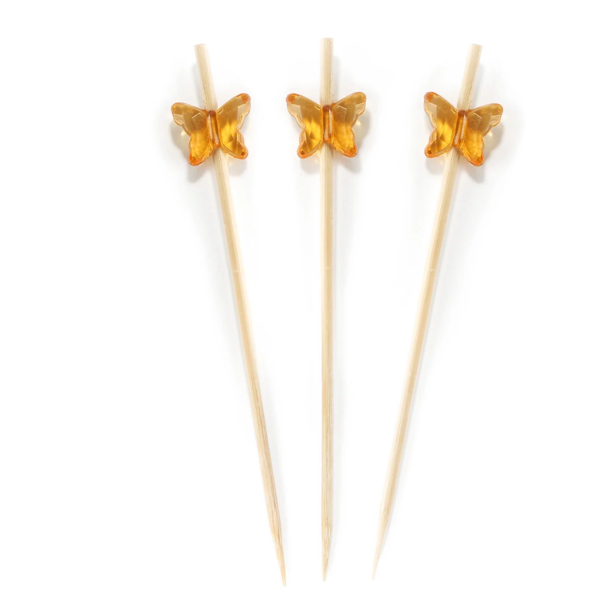 Acrylic Butterfly Bamboo Food Picks - Image 12