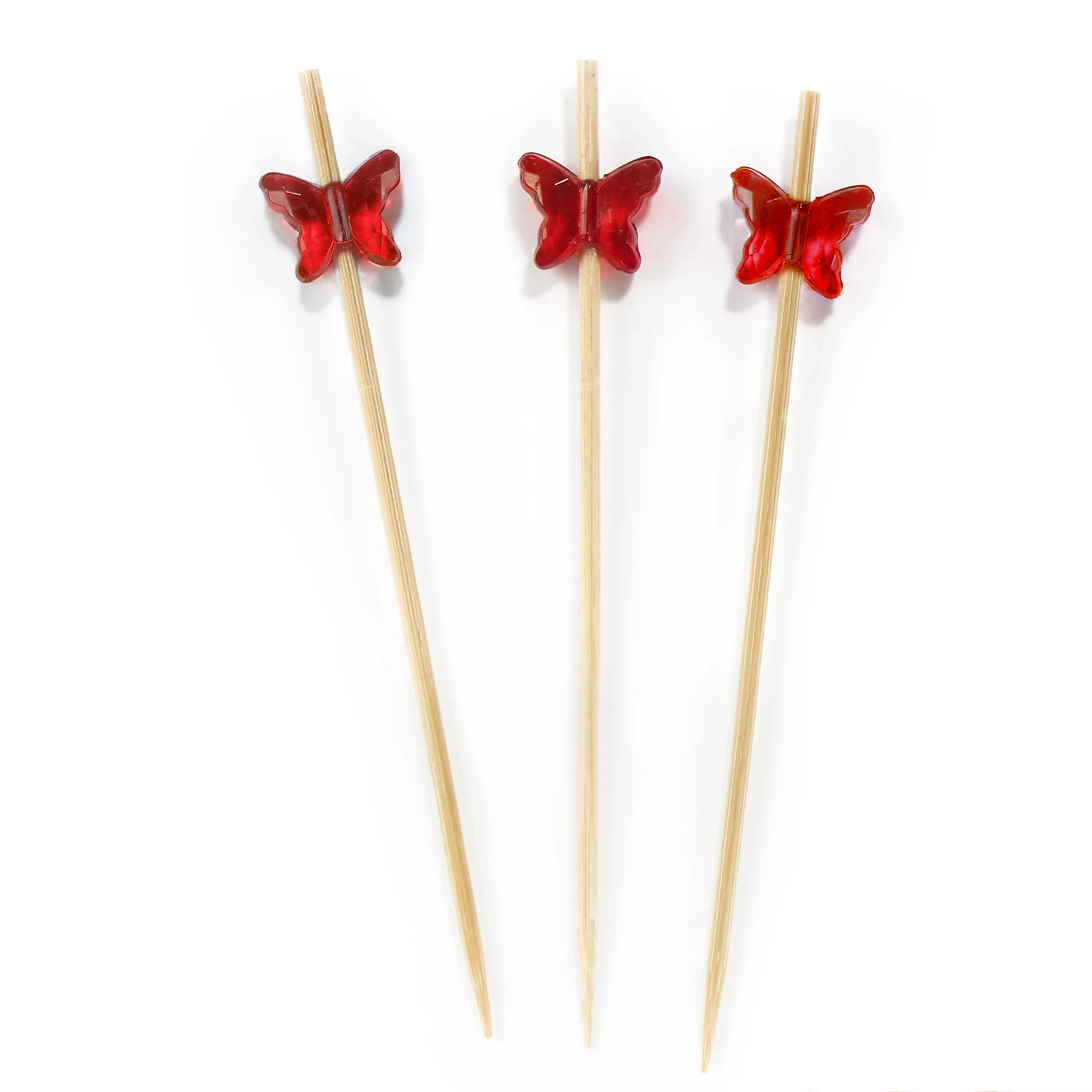 Acrylic Butterfly Bamboo Food Picks - Image 14