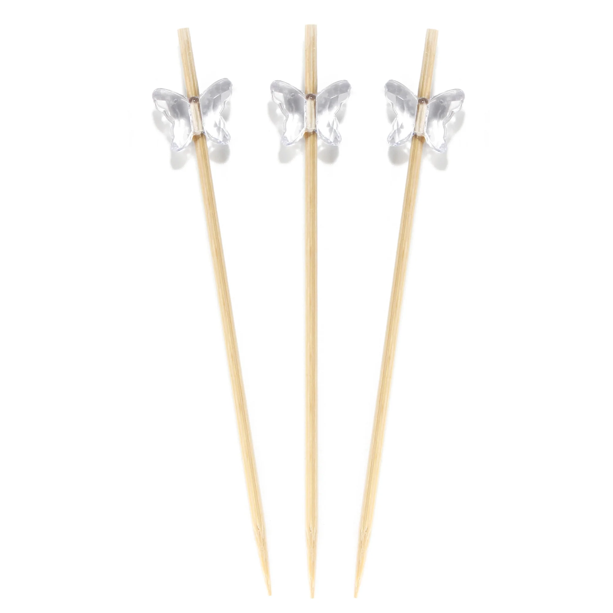 Acrylic Butterfly Bamboo Food Picks - Image 7