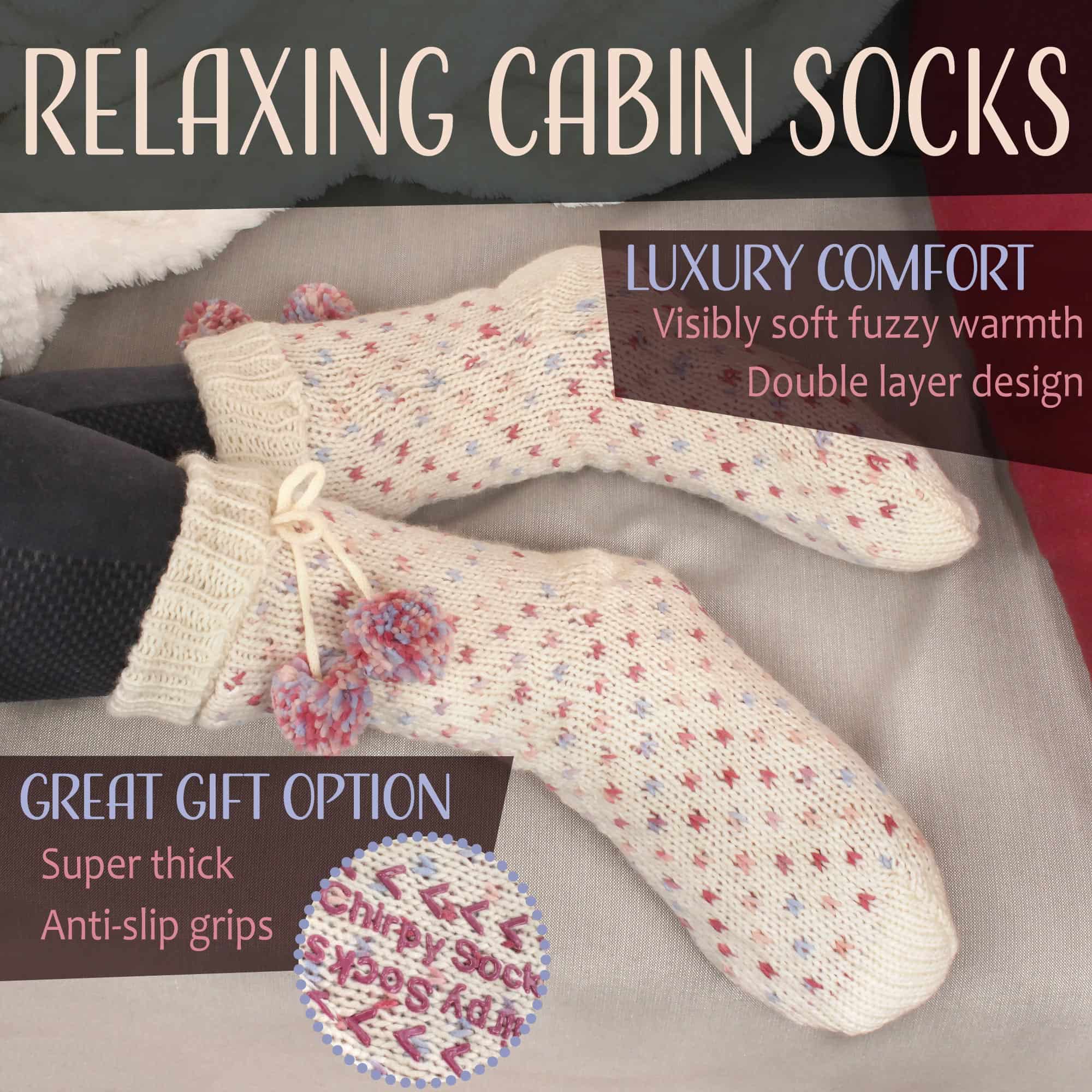 Cabin Fleece-Lined Non-Slip Crew Socks - Image 3