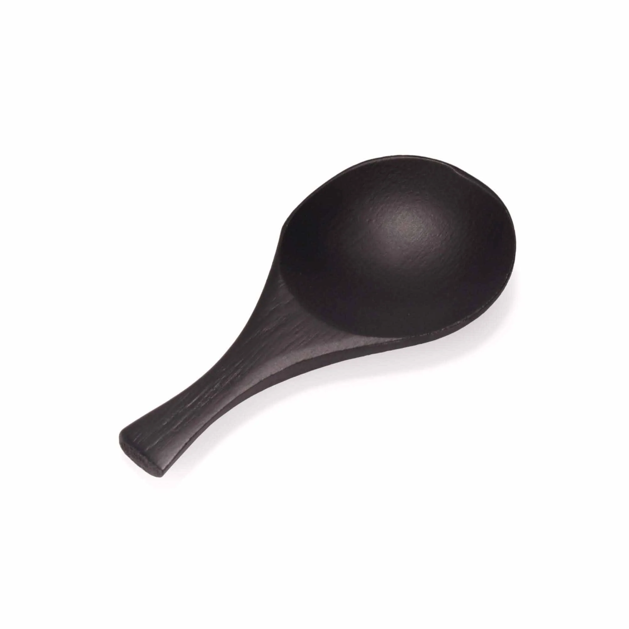 3.5" Carbonized Brown Round Bamboo Scoop - Image 4