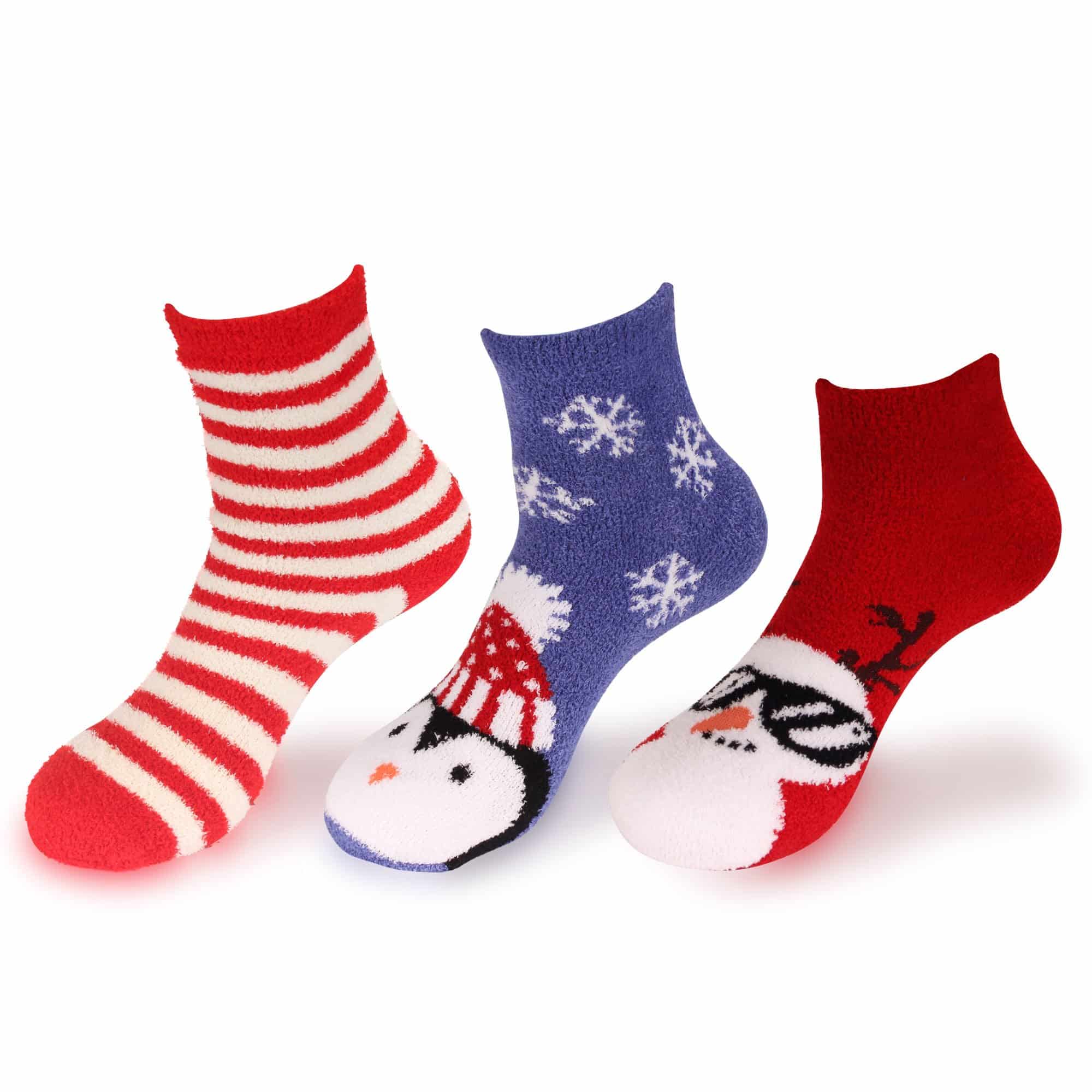 Women's Christmas Fuzzy Socks, Assortment Packs - Image 3