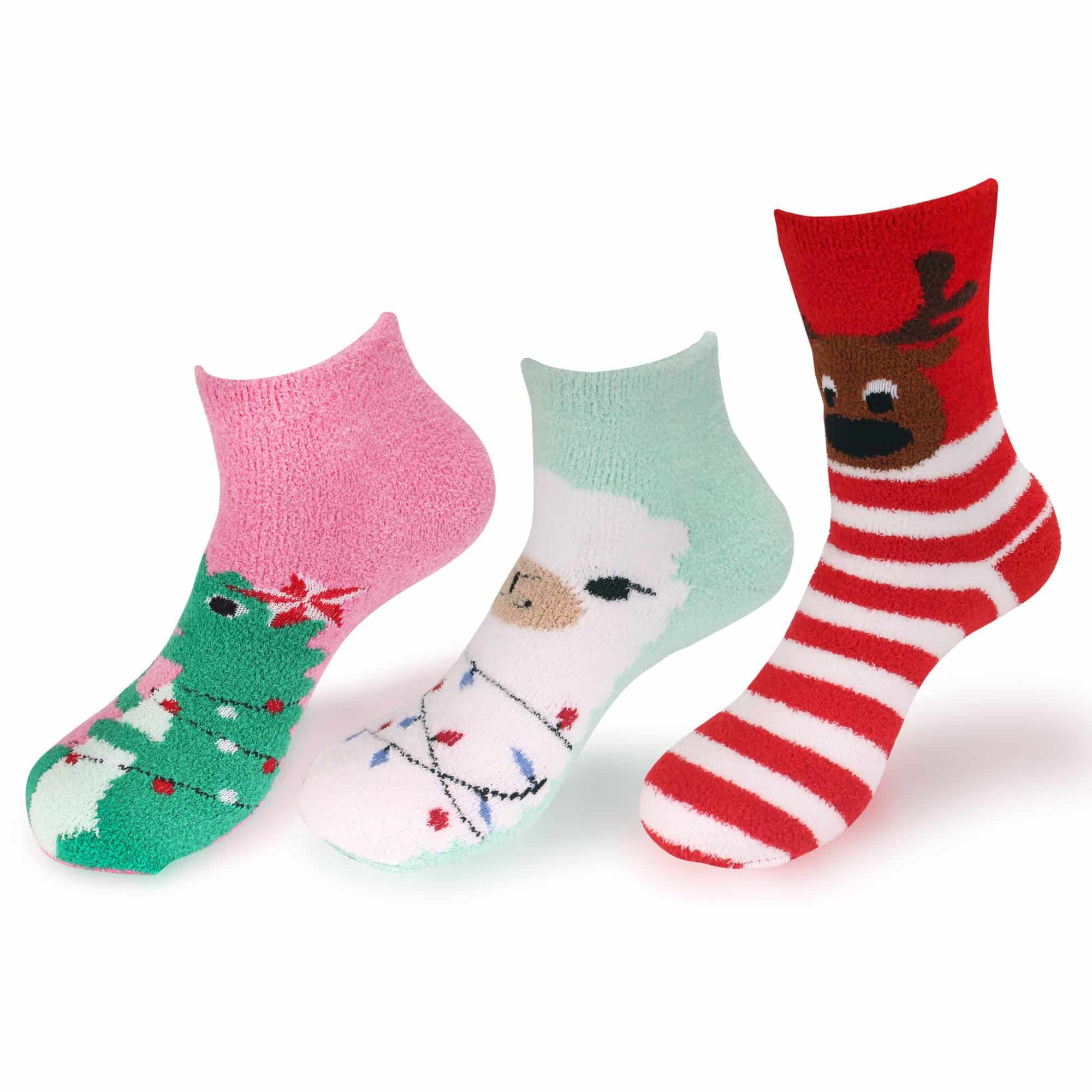 Women's Christmas Fuzzy Socks, Assortment Packs - Image 4