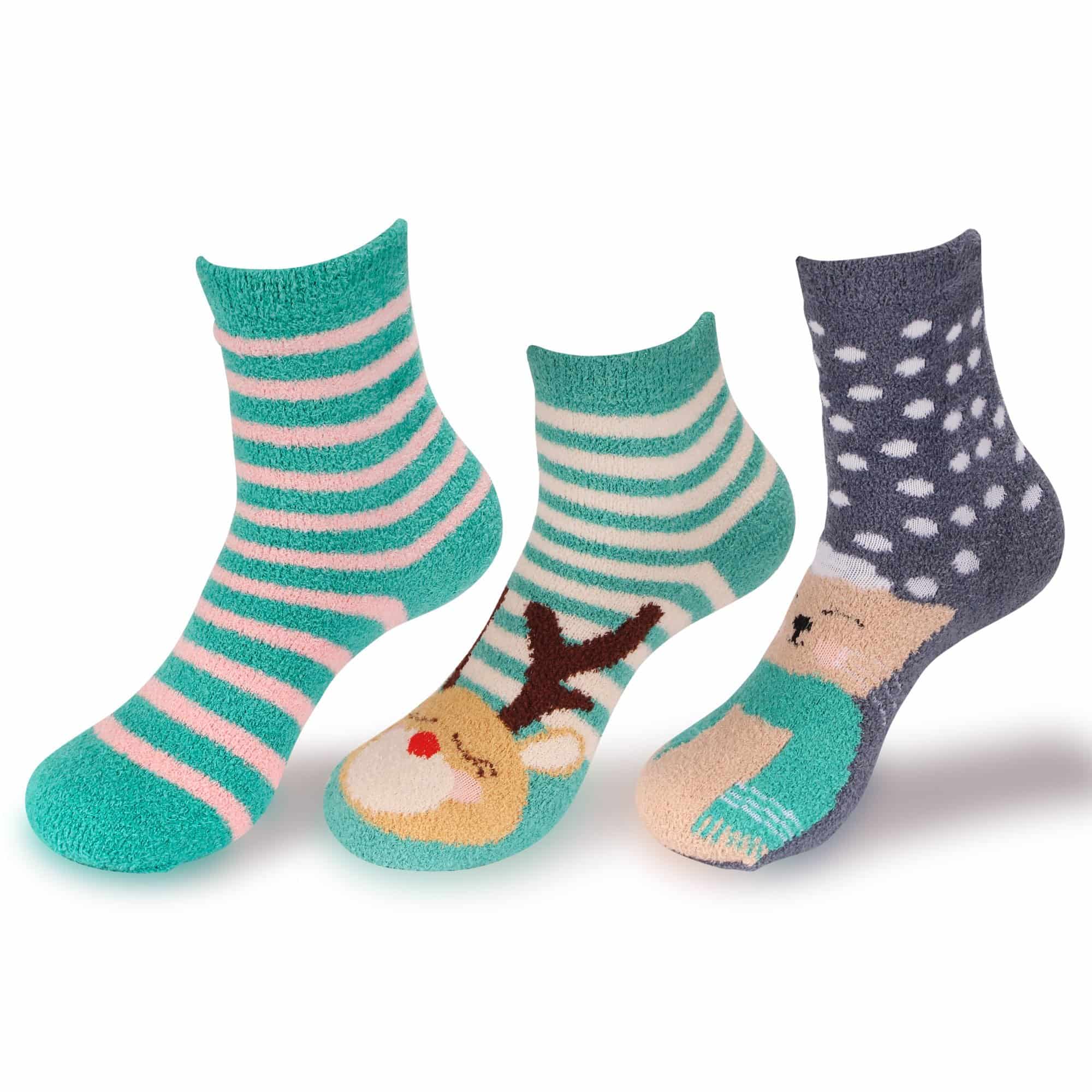 Women's Christmas Fuzzy Socks, Assortment Packs - Image 5
