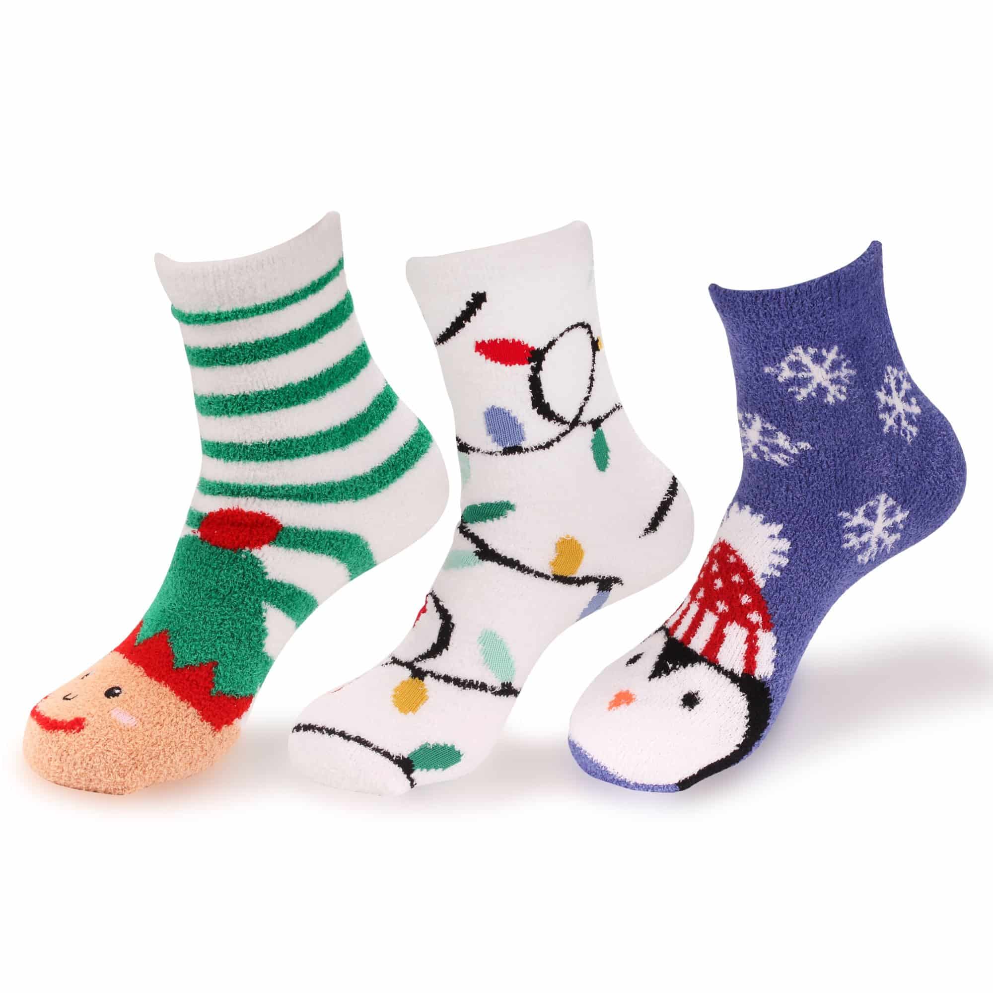 Women's Christmas Fuzzy Socks, Assortment Packs - Image 6