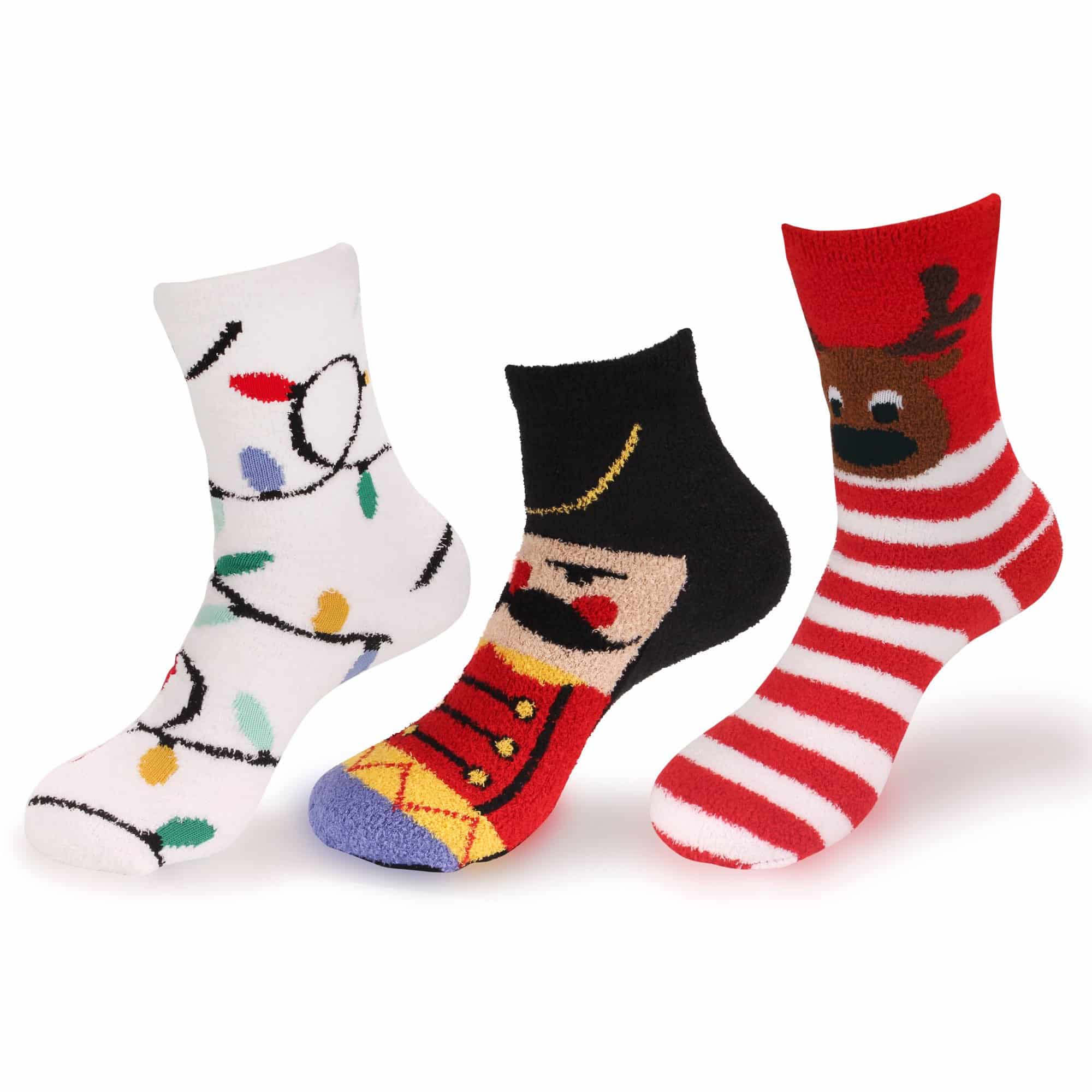Women's Christmas Fuzzy Socks, Assortment Packs - Image 7