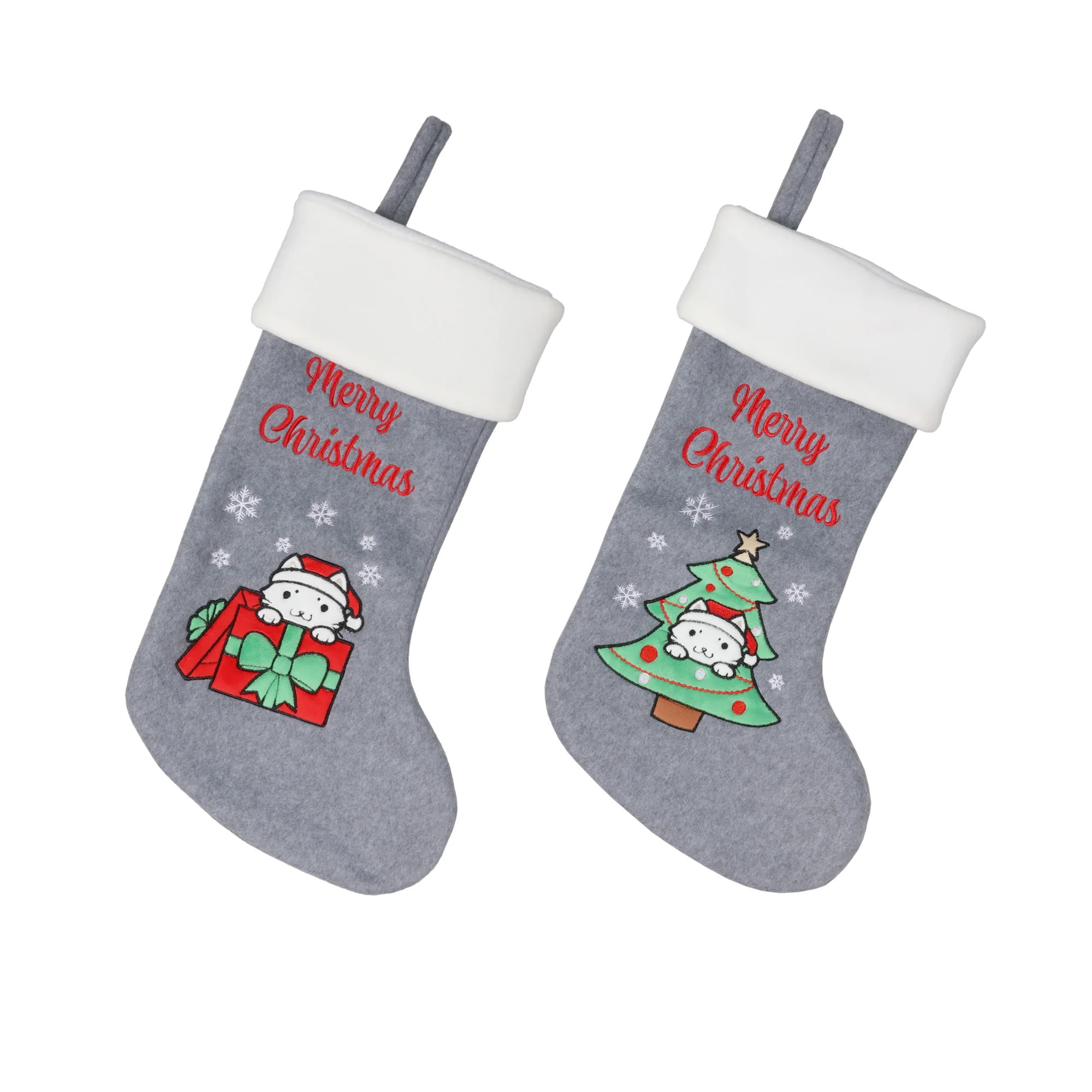 Hand-Embroidered Christmas Stockings - Image 29