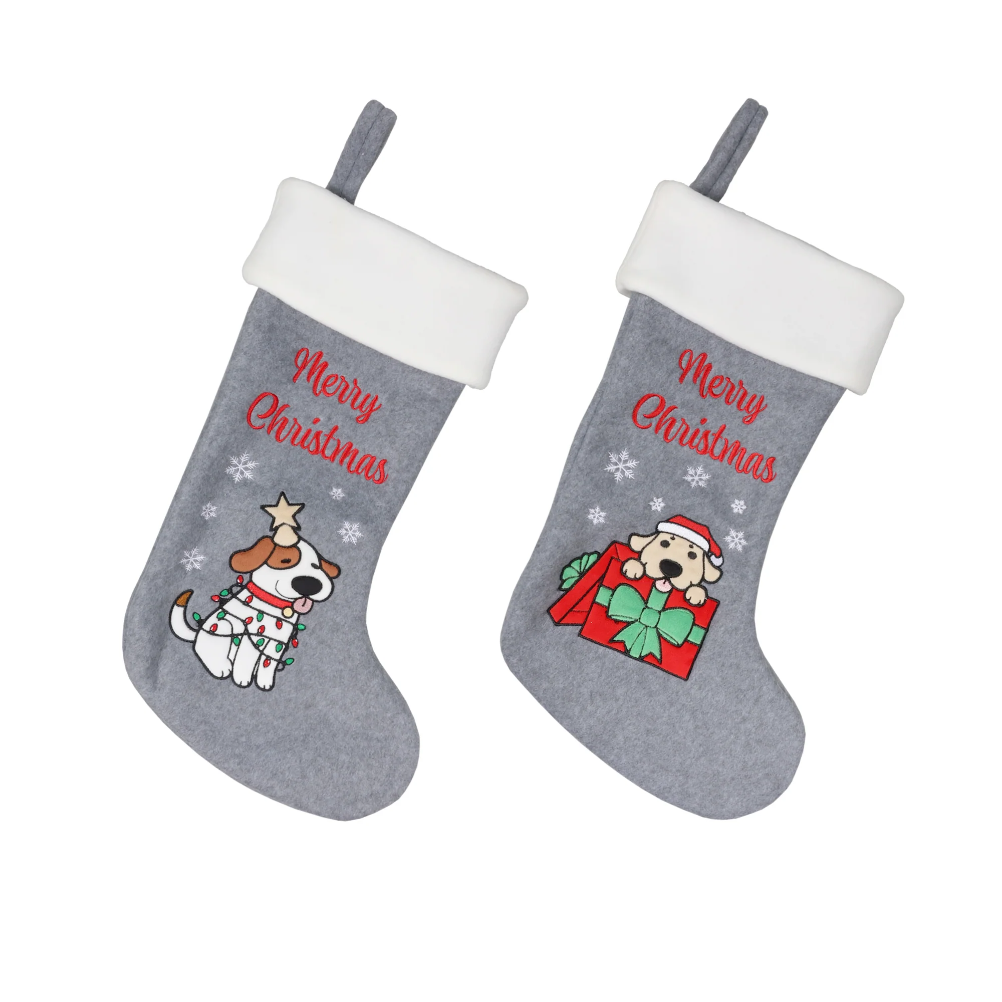 Hand-Embroidered Christmas Stockings - Image 30