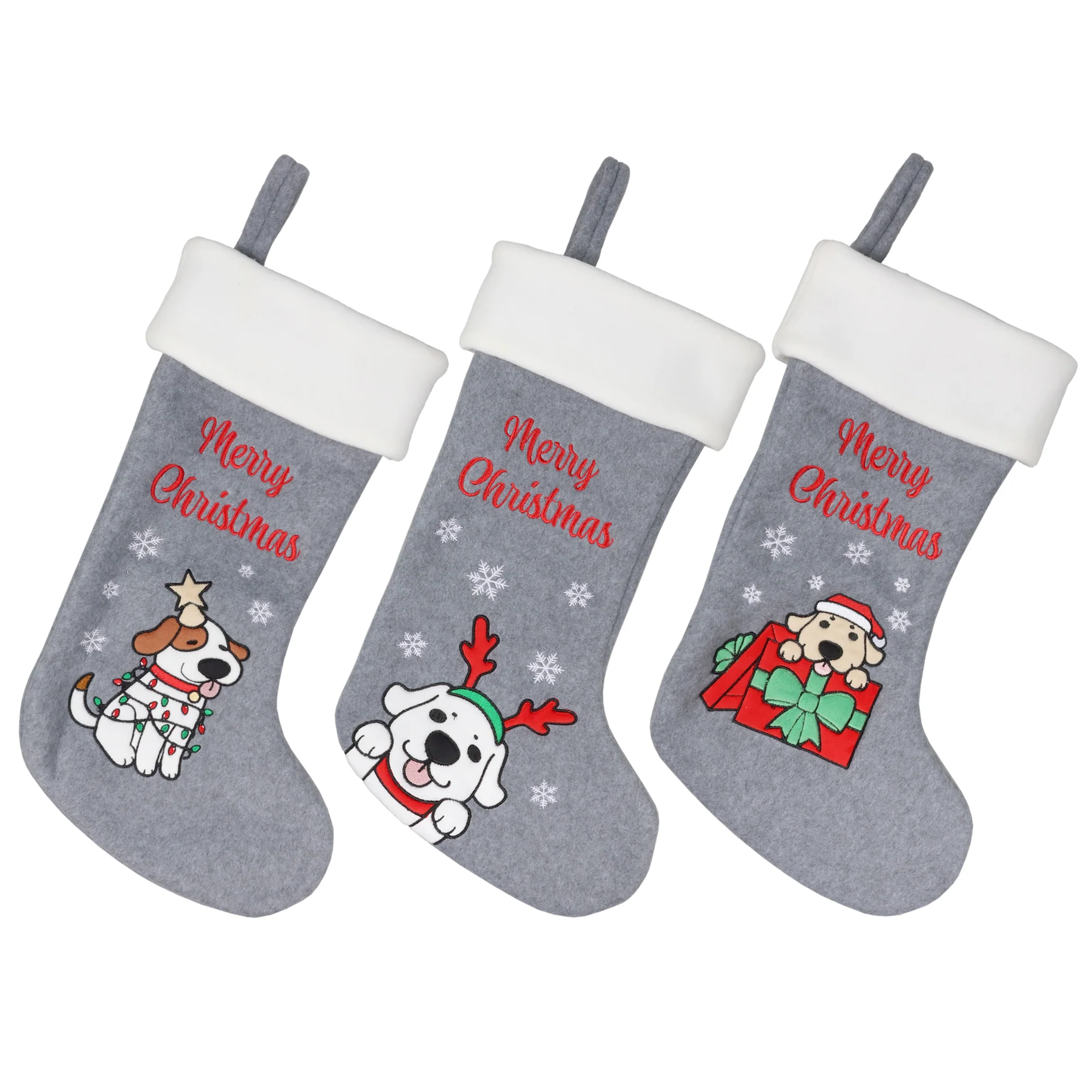 Hand-Embroidered Christmas Stockings - Image 32