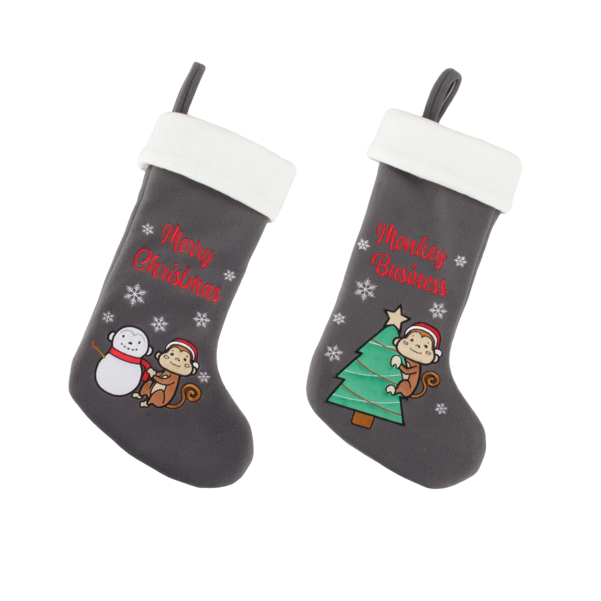 Hand-Embroidered Christmas Stockings - Image 33