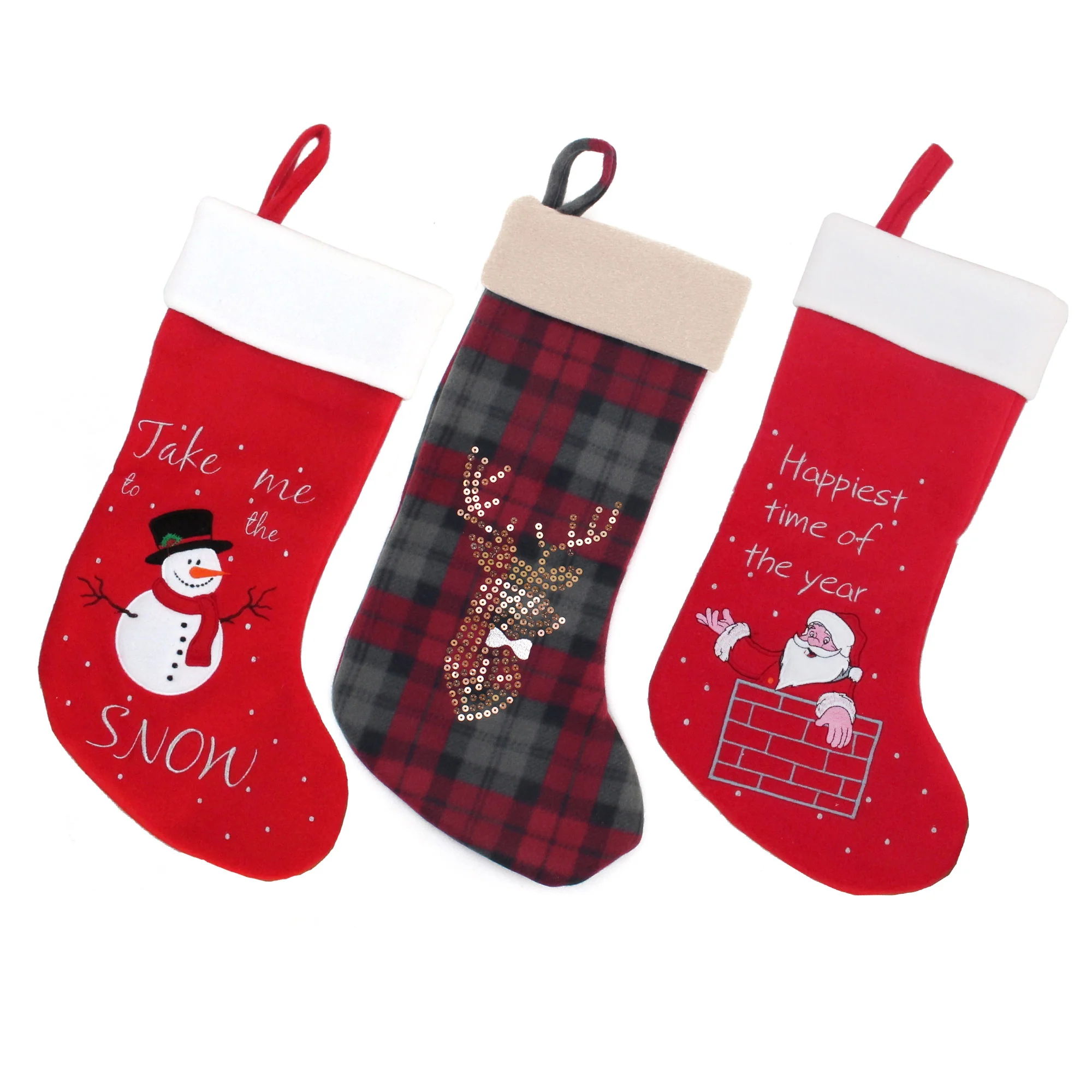 Hand-Embroidered Christmas Stockings - Image 38
