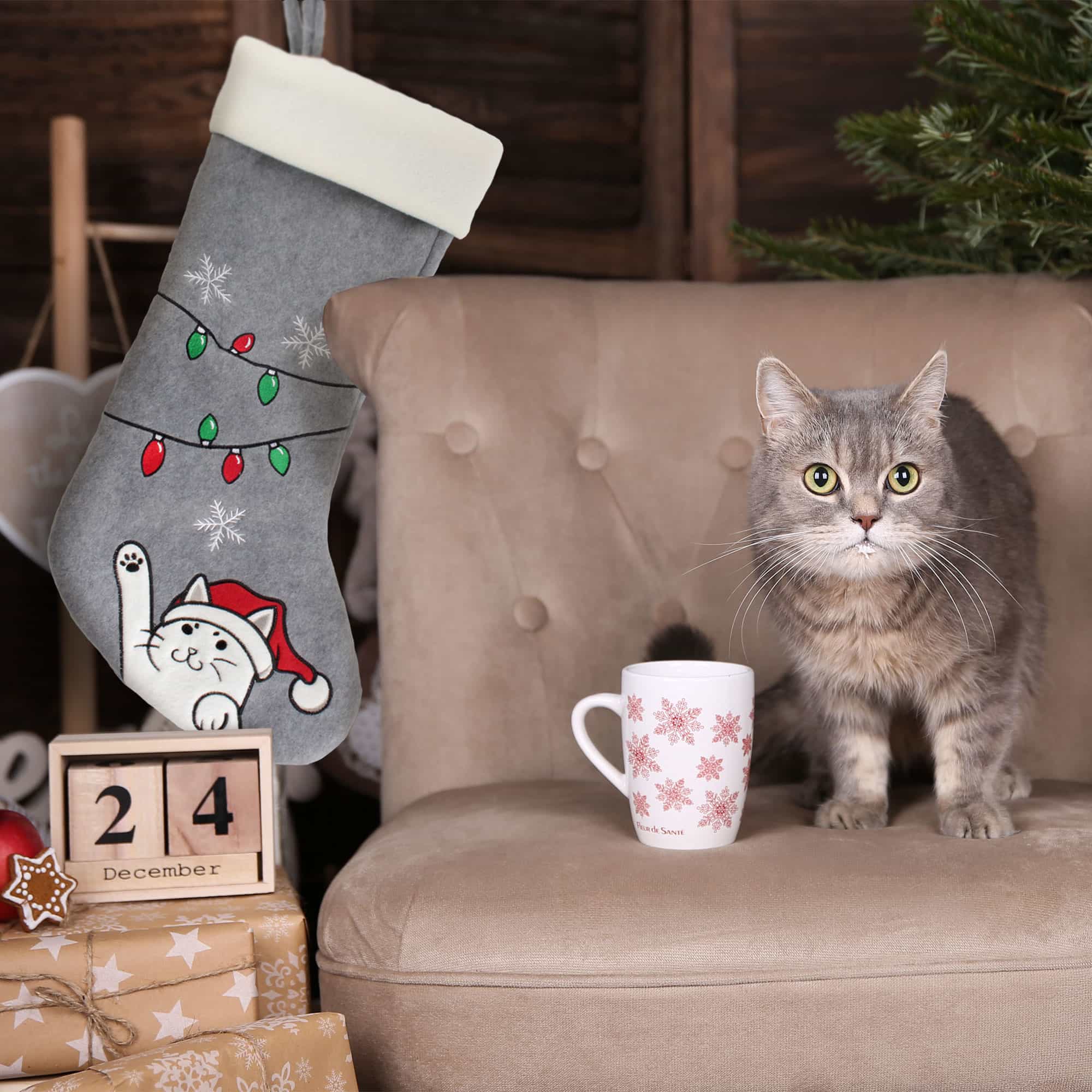 Hand-Embroidered Christmas Stockings - Image 6