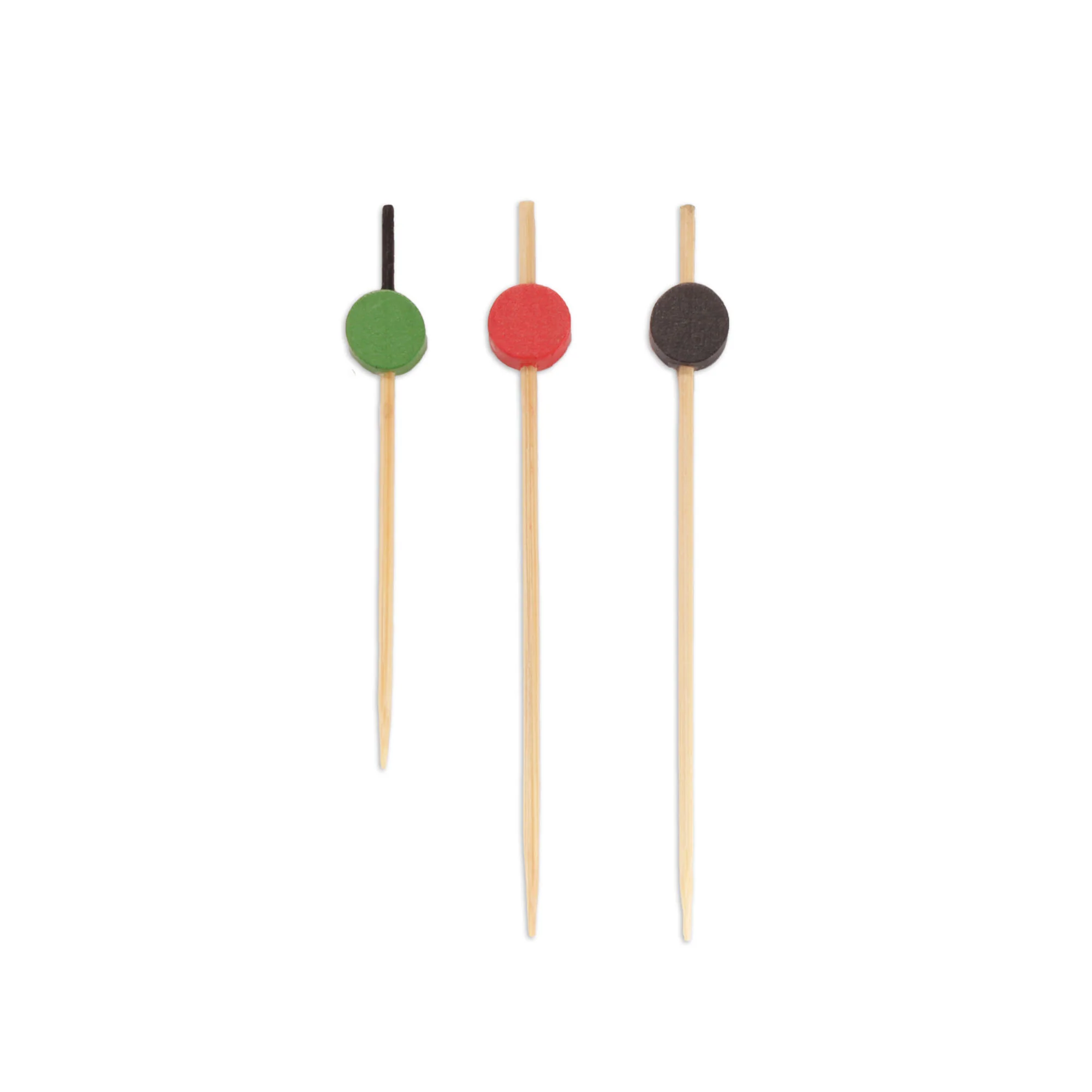 Circle Disk Bamboo Food Picks