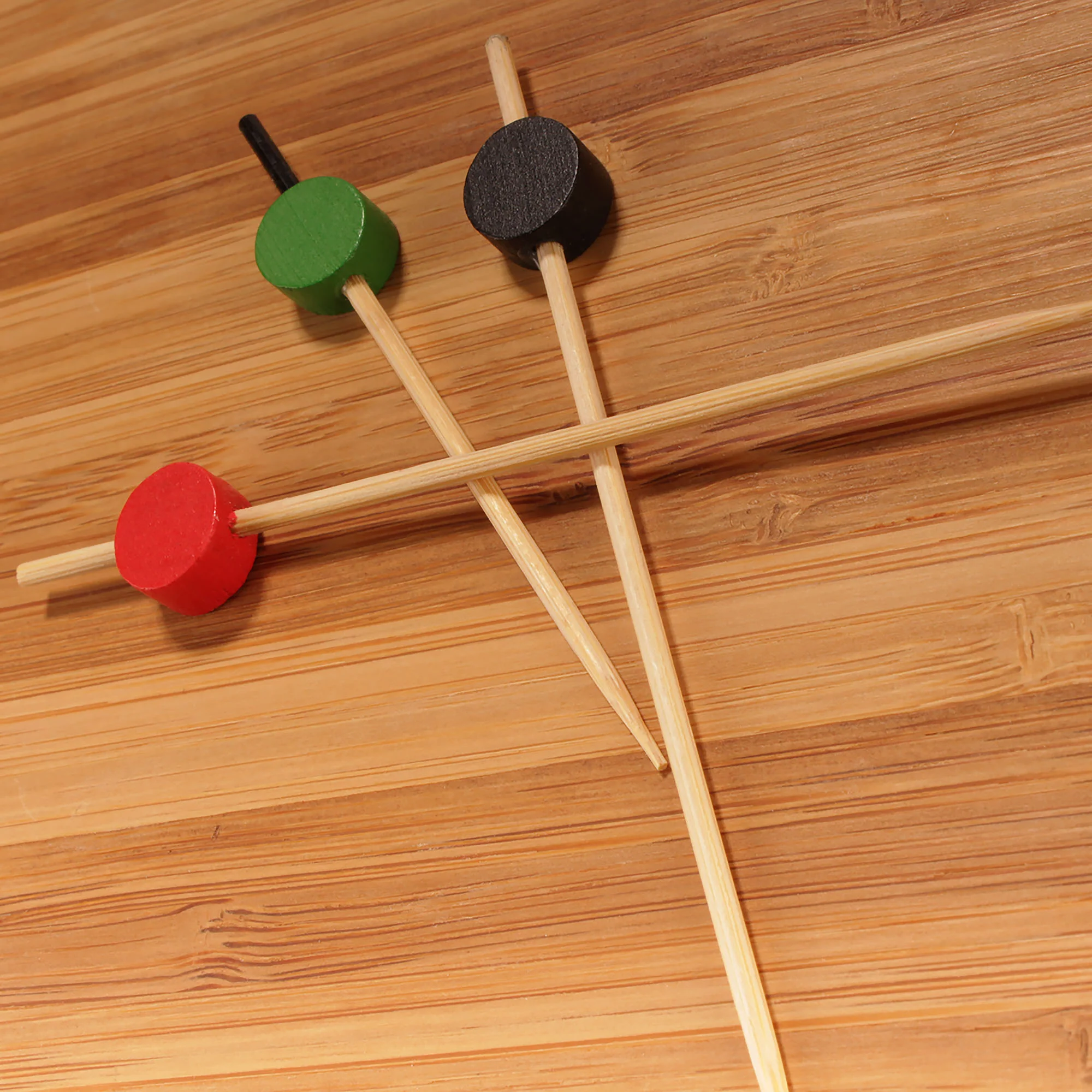 Circle Disk Bamboo Food Picks - Image 6