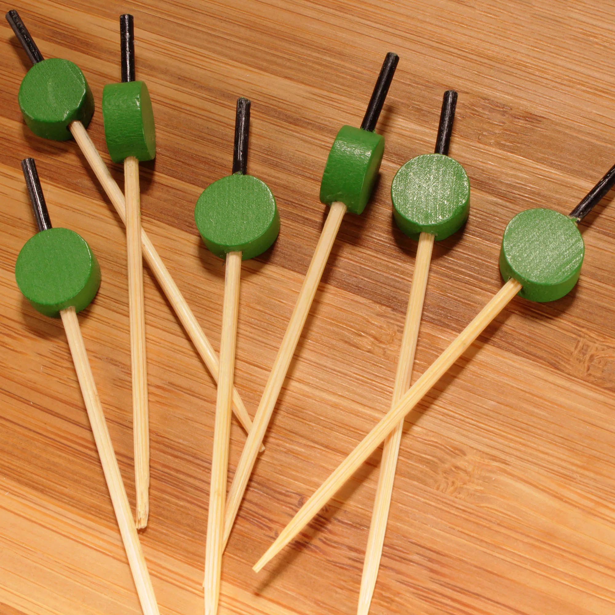 Circle Disk Bamboo Food Picks - Image 7