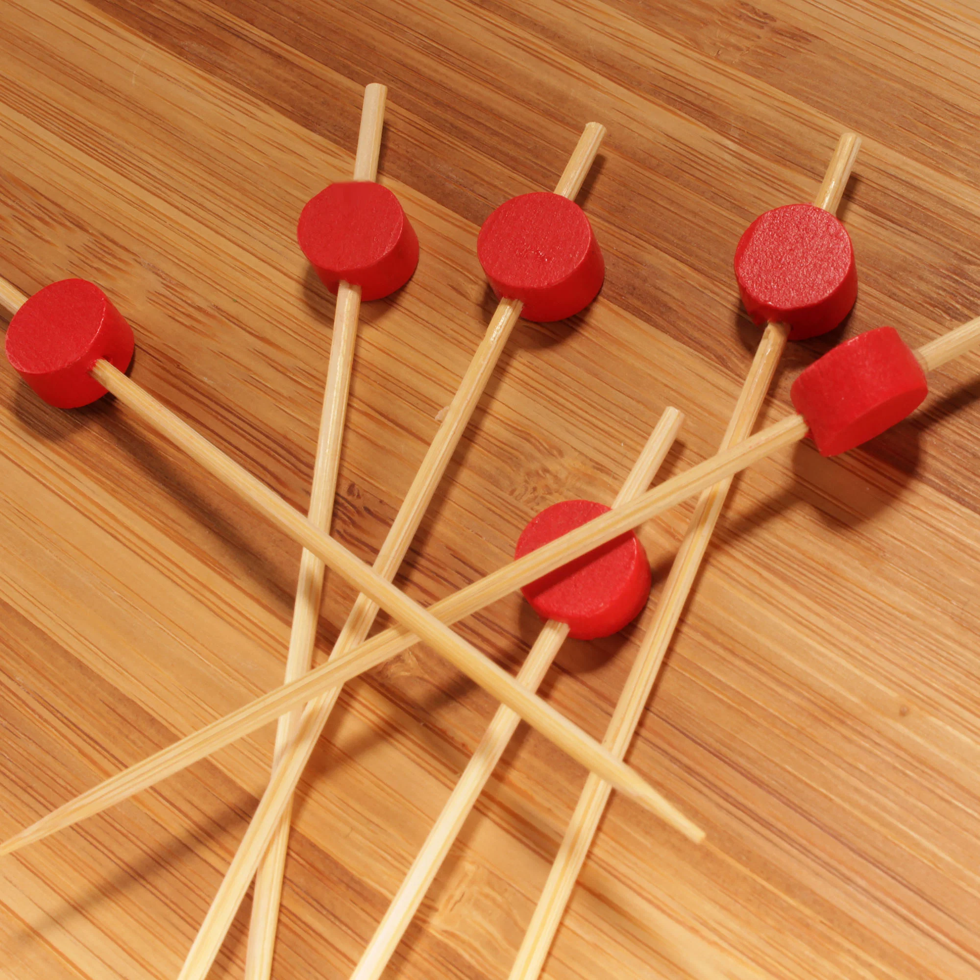 Circle Disk Bamboo Food Picks - Image 8