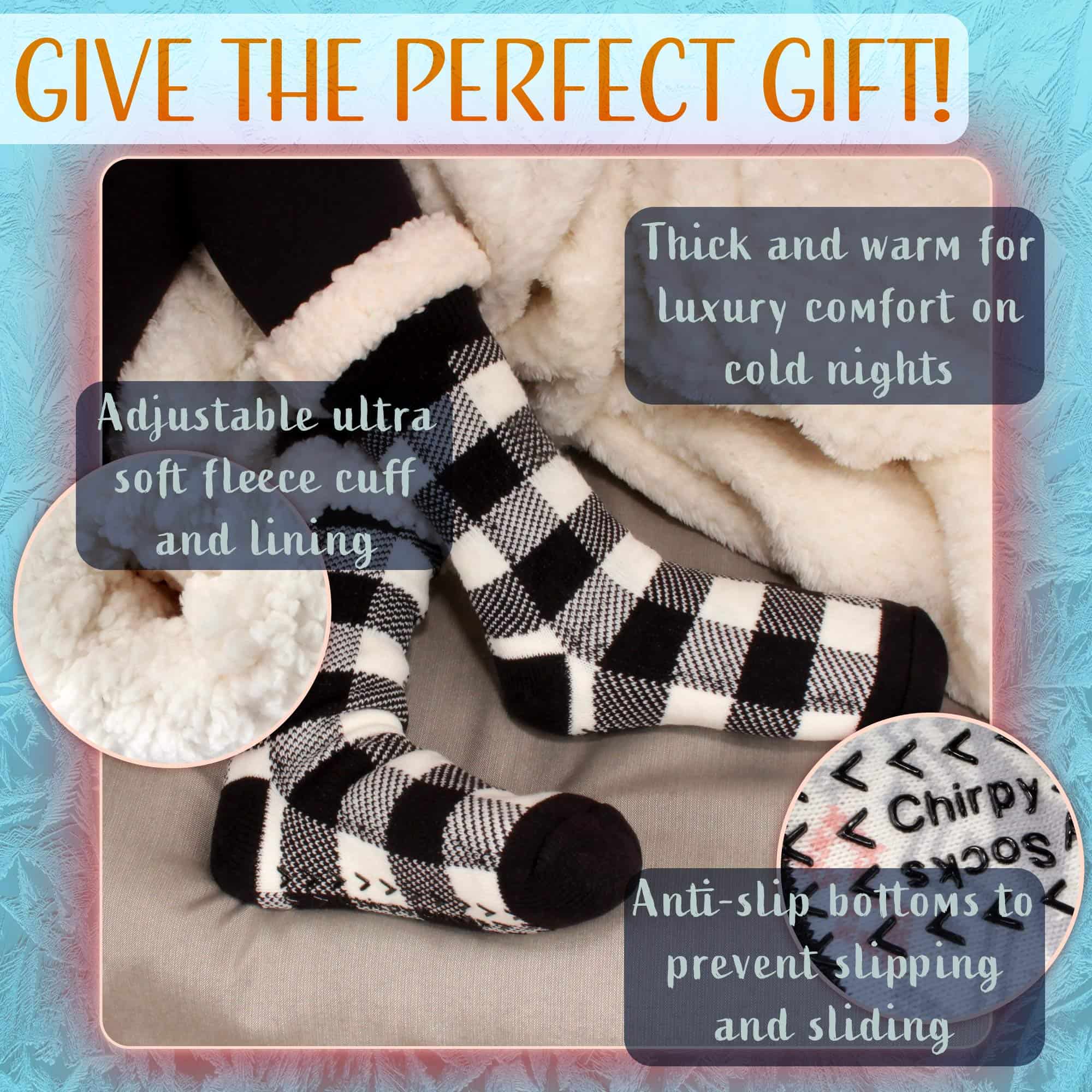 Women's Classic Fleeced Thermal Cabin Crew Socks: 1 Pair - Image 3
