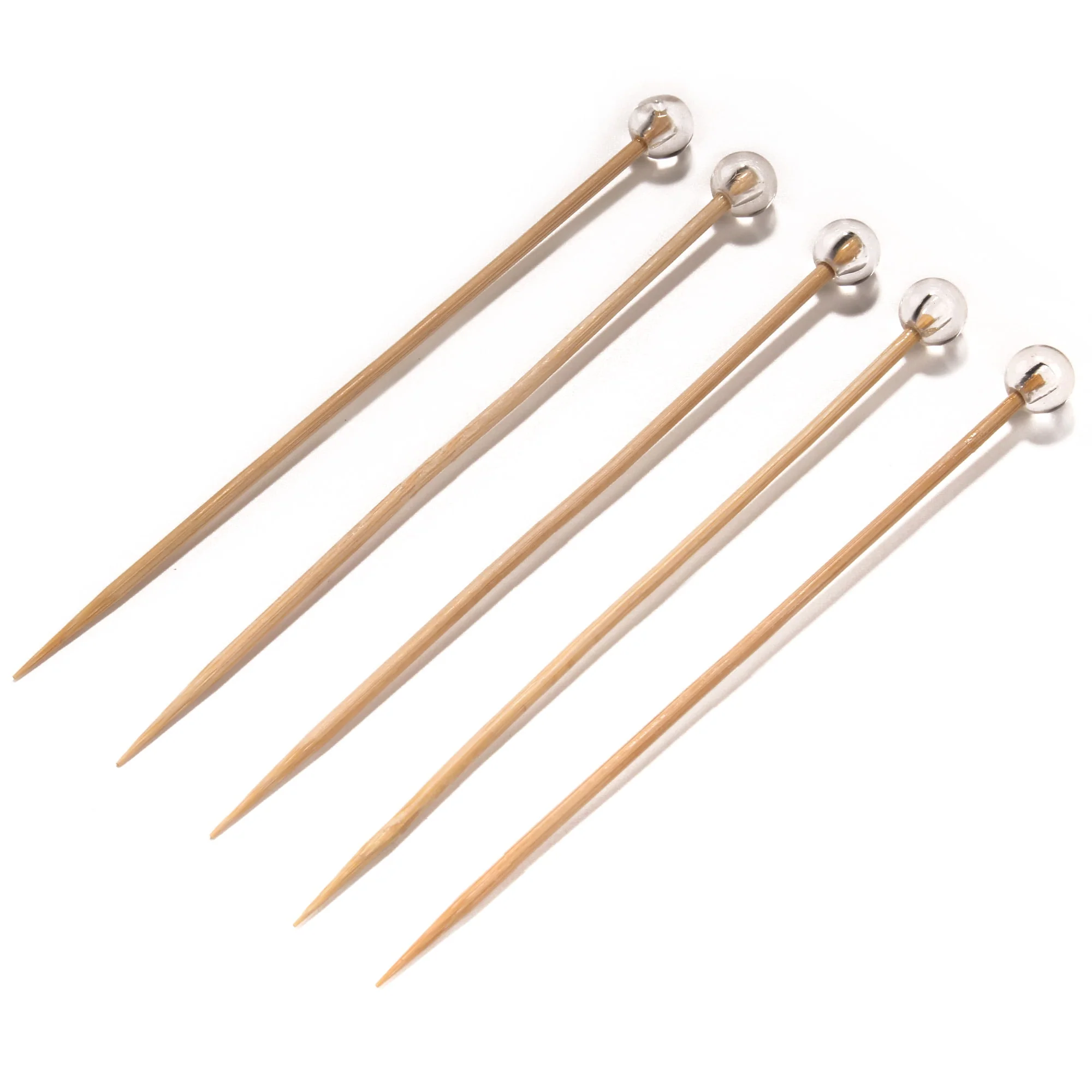 Clear Ball Bamboo Food Picks - Image 13