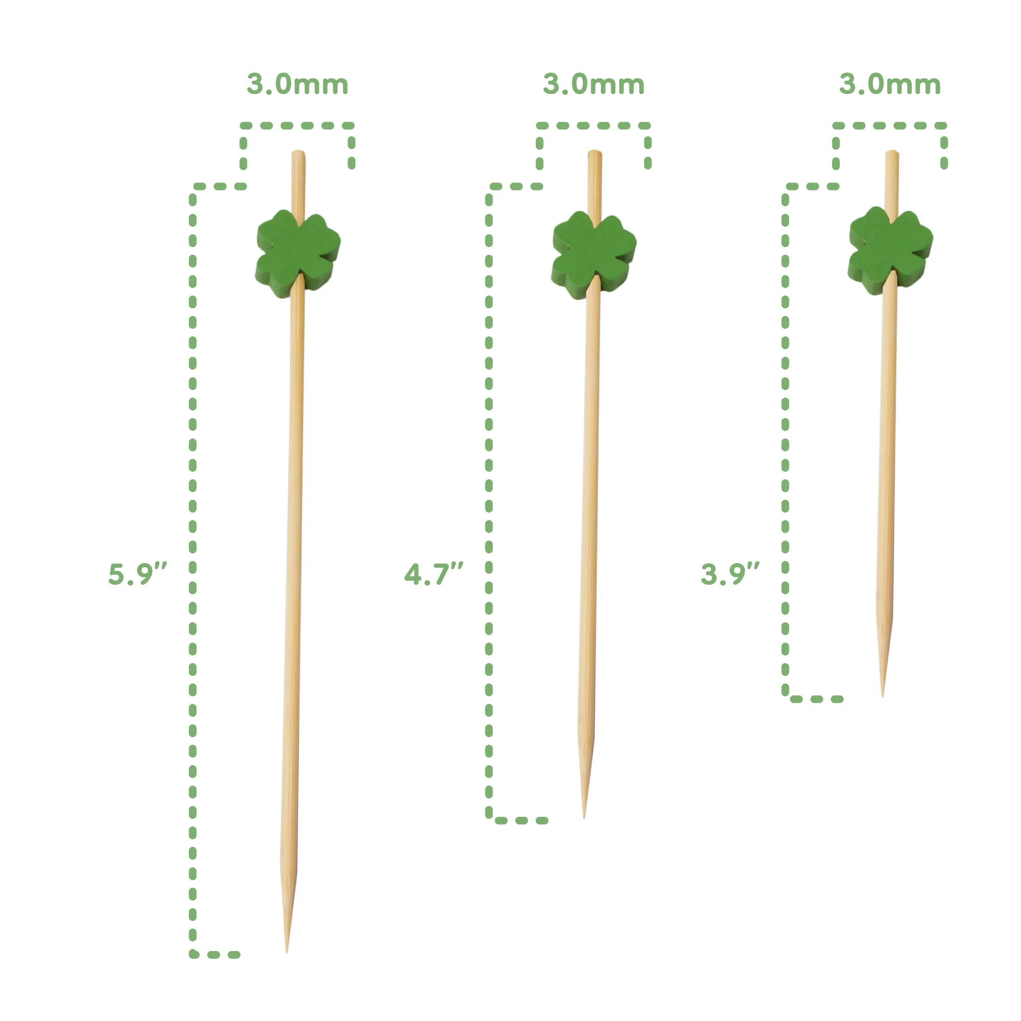 Clover Bamboo Food Picks - Image 4
