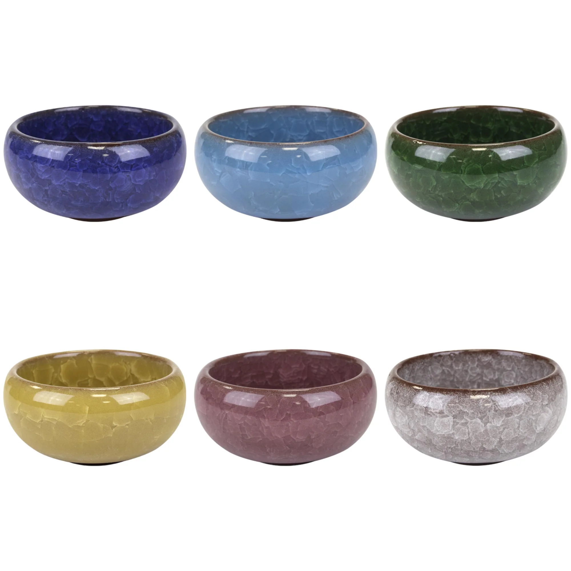 Ceramic Colored Small Plant and Succulent Pot Sets - Image 6