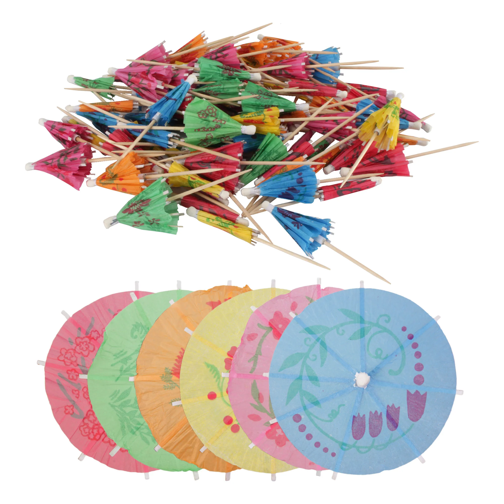 Umbrella Bamboo Food Picks