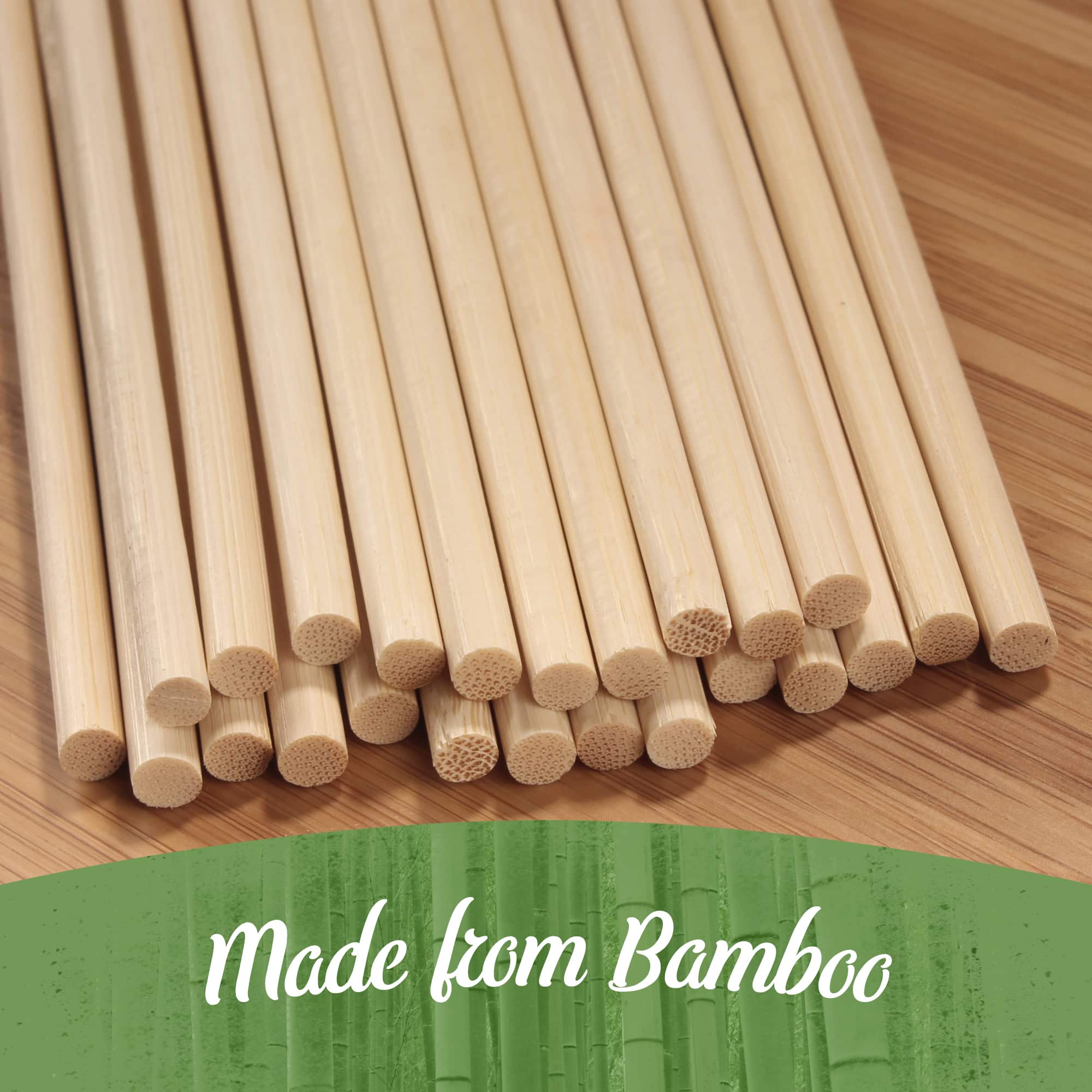 Corn Dog Candy Apple Semi-Point Round Bamboo Skewers - Image 3