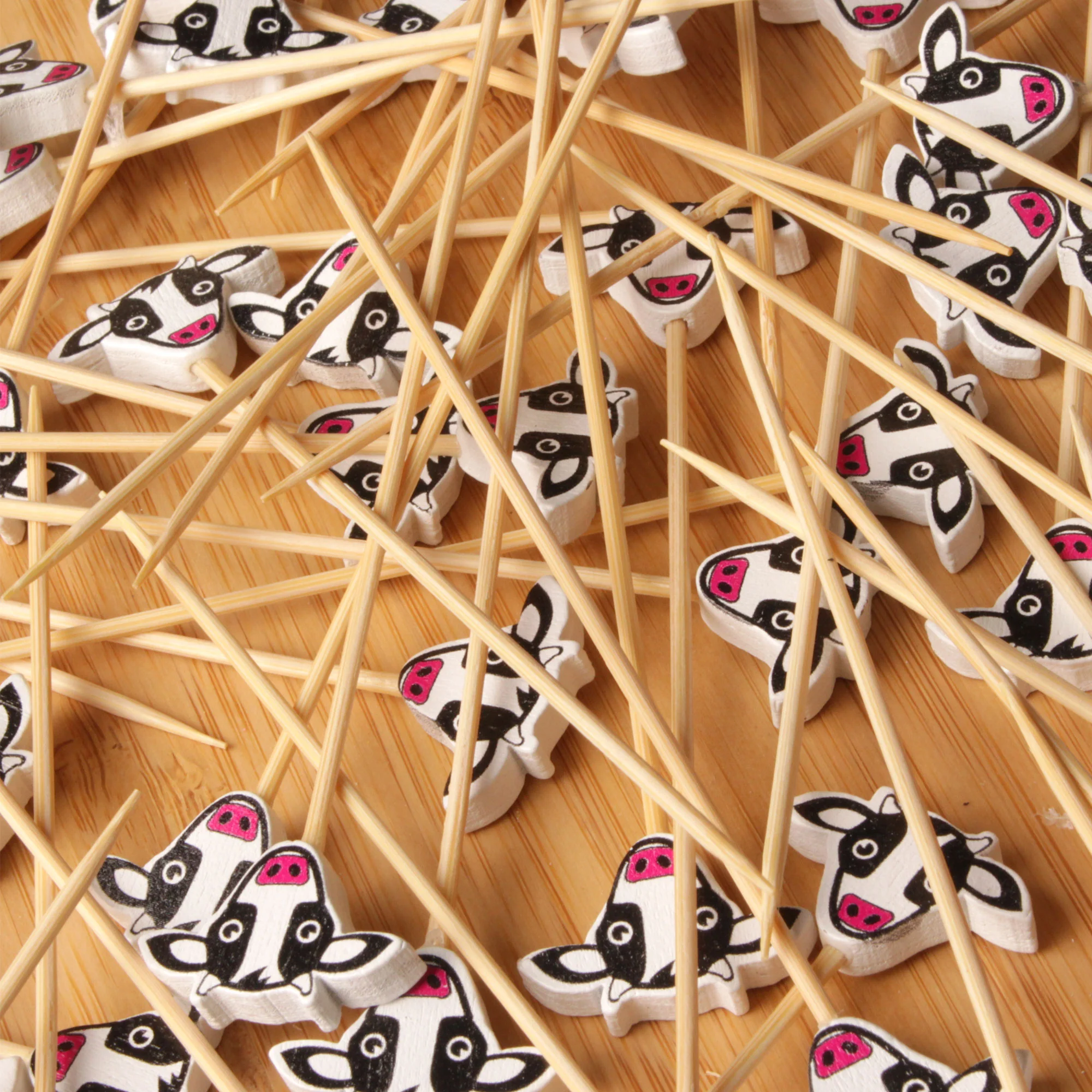 Cow Bamboo Food Picks - Image 8