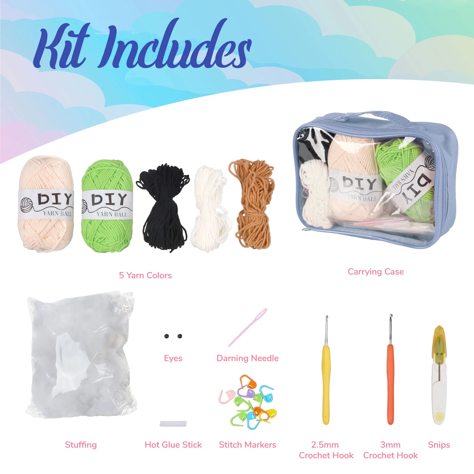 Frosch the Frog Doll Kawaii Chibis Crochet Kit - Image 4