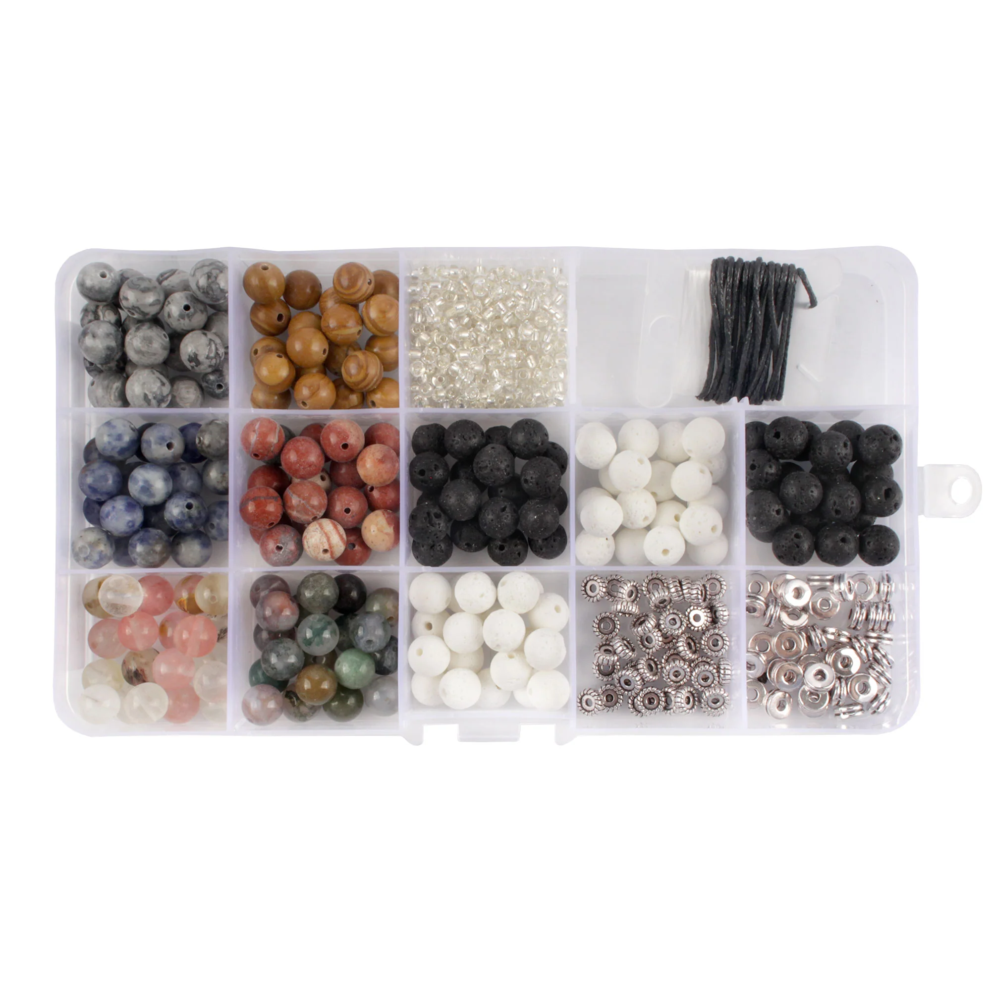 600pc Bead Kits - Stone, Beads, Alloy - Image 8