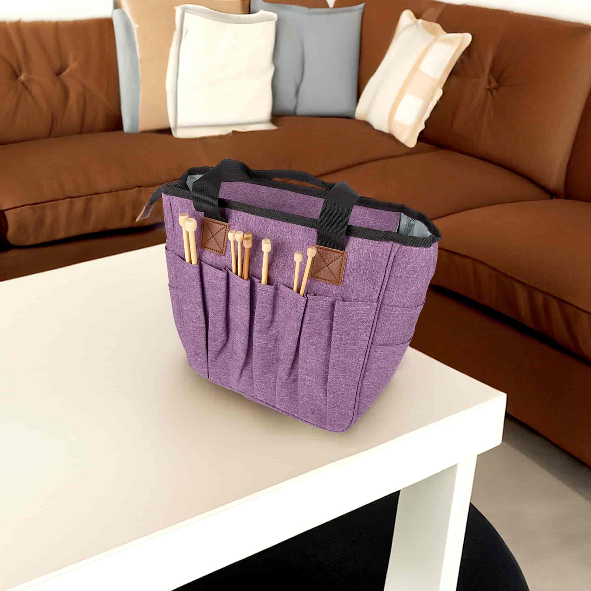 Square Fabric Yarn Storage Bag - Image 2