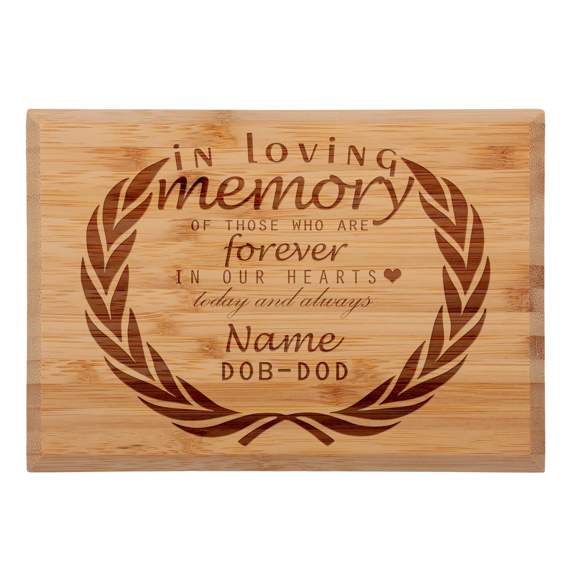 Memorial Custom Engraved Bamboo Plaque - Image 7