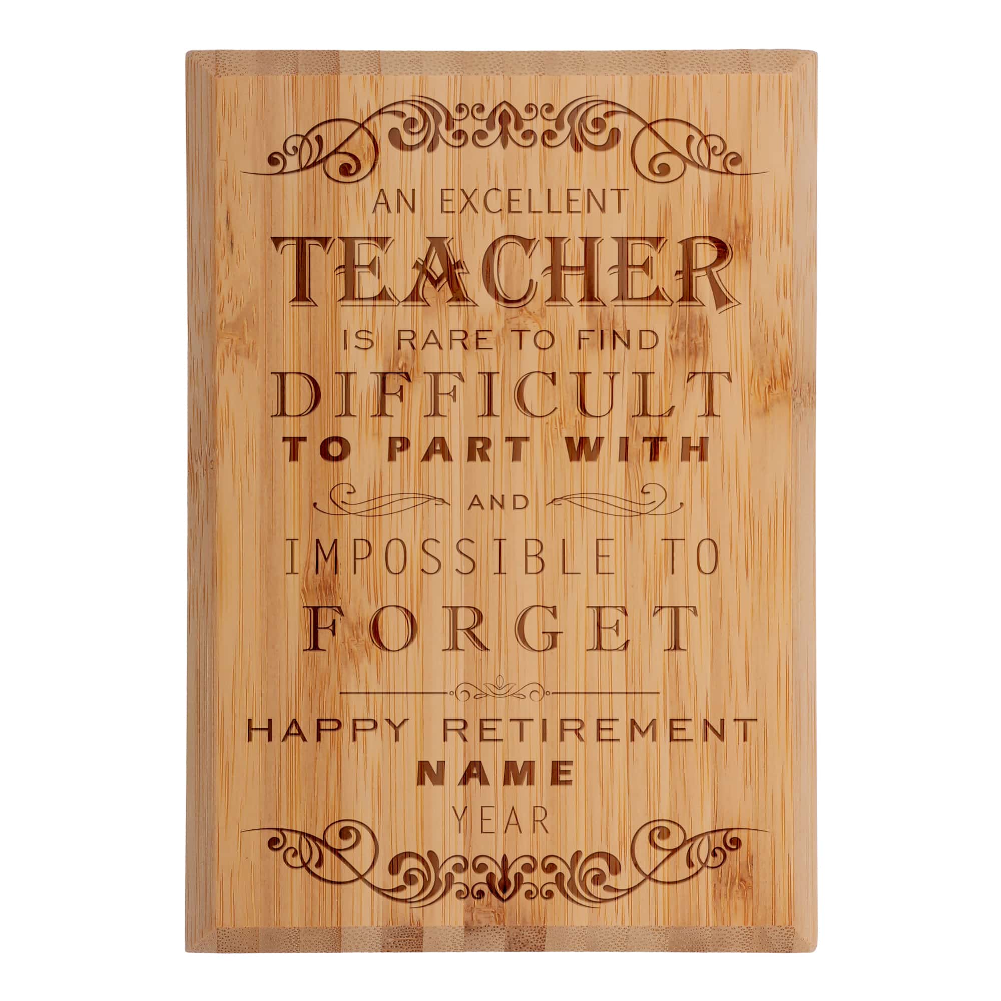 Retirement Custom Engraved Bamboo Plaque - Image 10