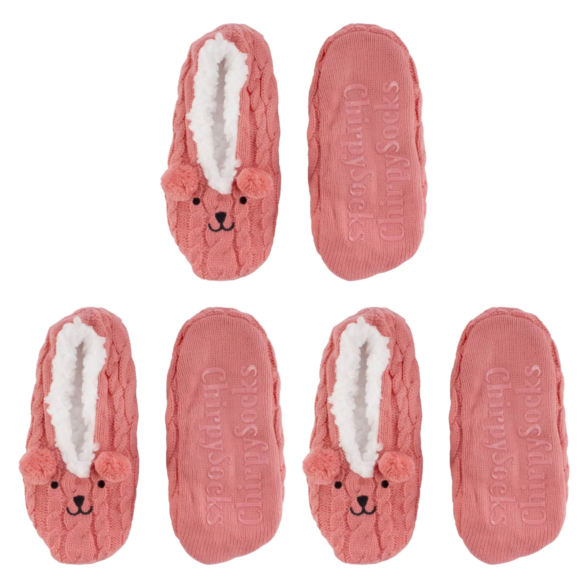Animal Non-Slip Lined Slippers Socks, Assortment Pack 3 Pair - Image 7