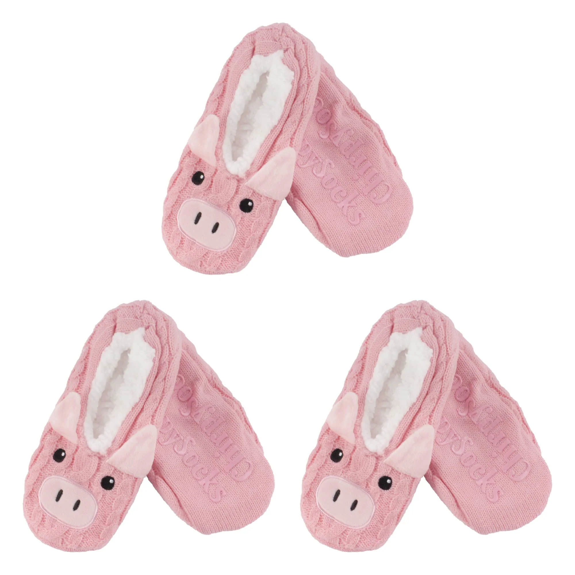 Animal Non-Slip Lined Slippers Socks, Assortment Pack 3 Pair - Image 8