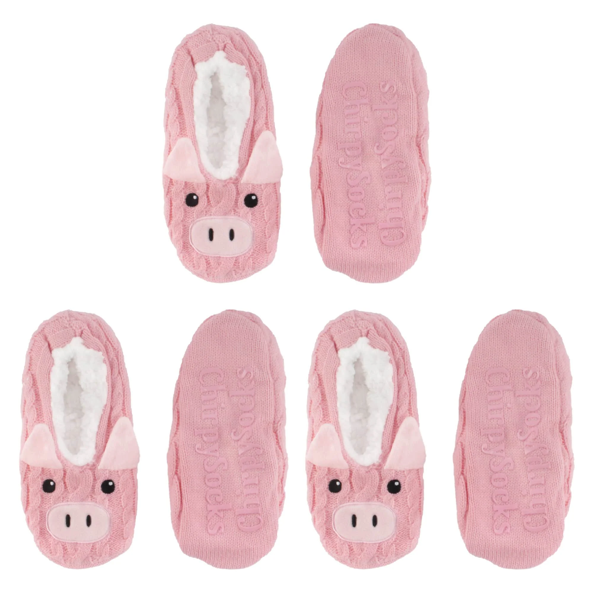 Animal Non-Slip Lined Slippers Socks, Assortment Pack 3 Pair - Image 9