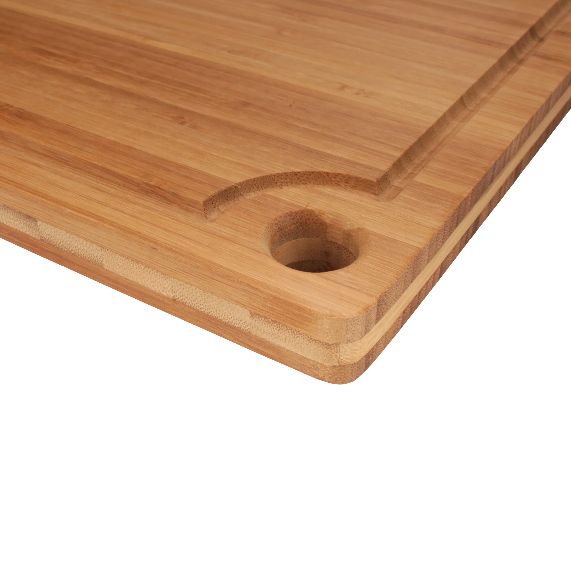 Grooved Bamboo Cutting Board with Hanging Hole Choice - 17.25"x11.75"x0.75" - Image 6