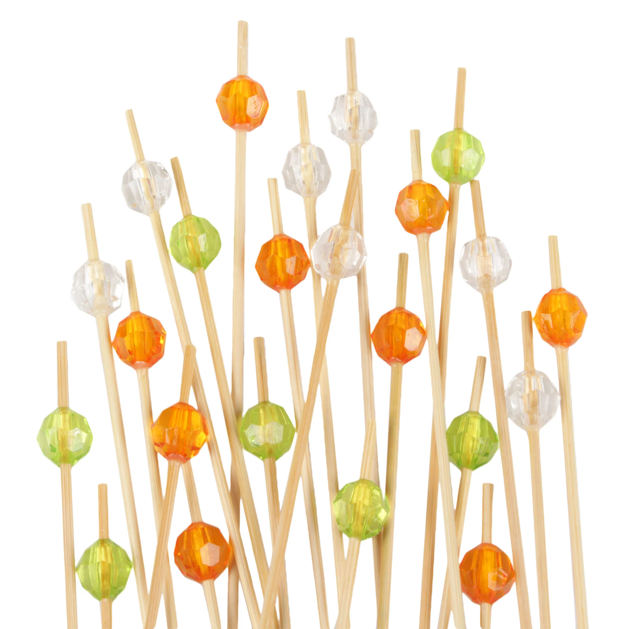 Circle Diamond Bamboo Food Picks
