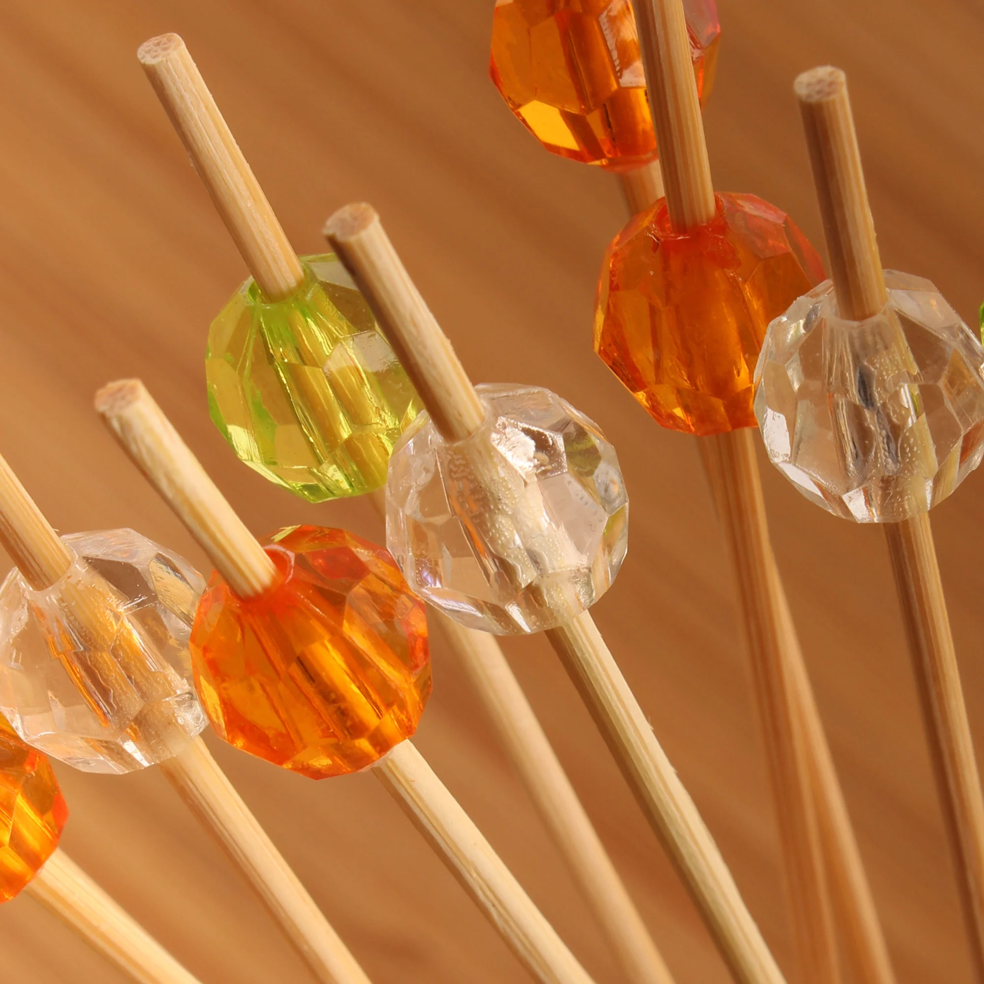 Circle Diamond Bamboo Food Picks - Image 8
