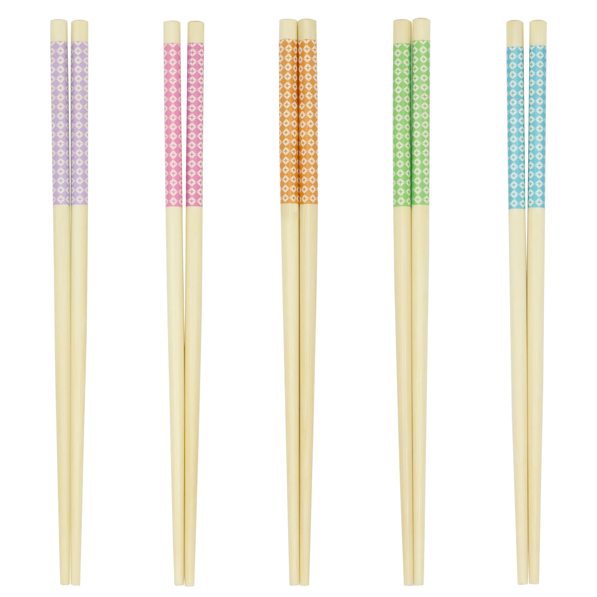 Diamond & Checker Pattern Chopsticks