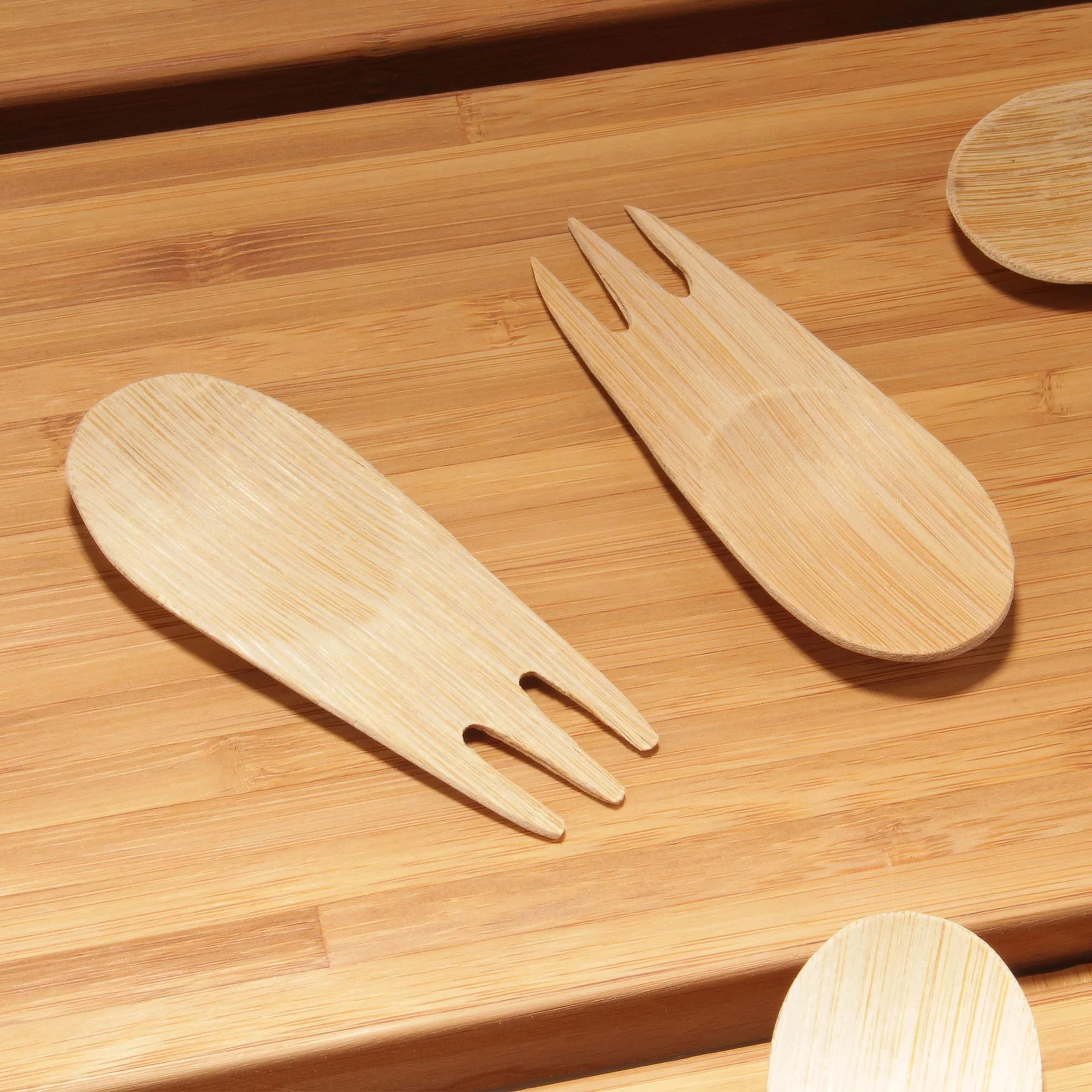 Disposable Bamboo Veneer Sporks - Image 2
