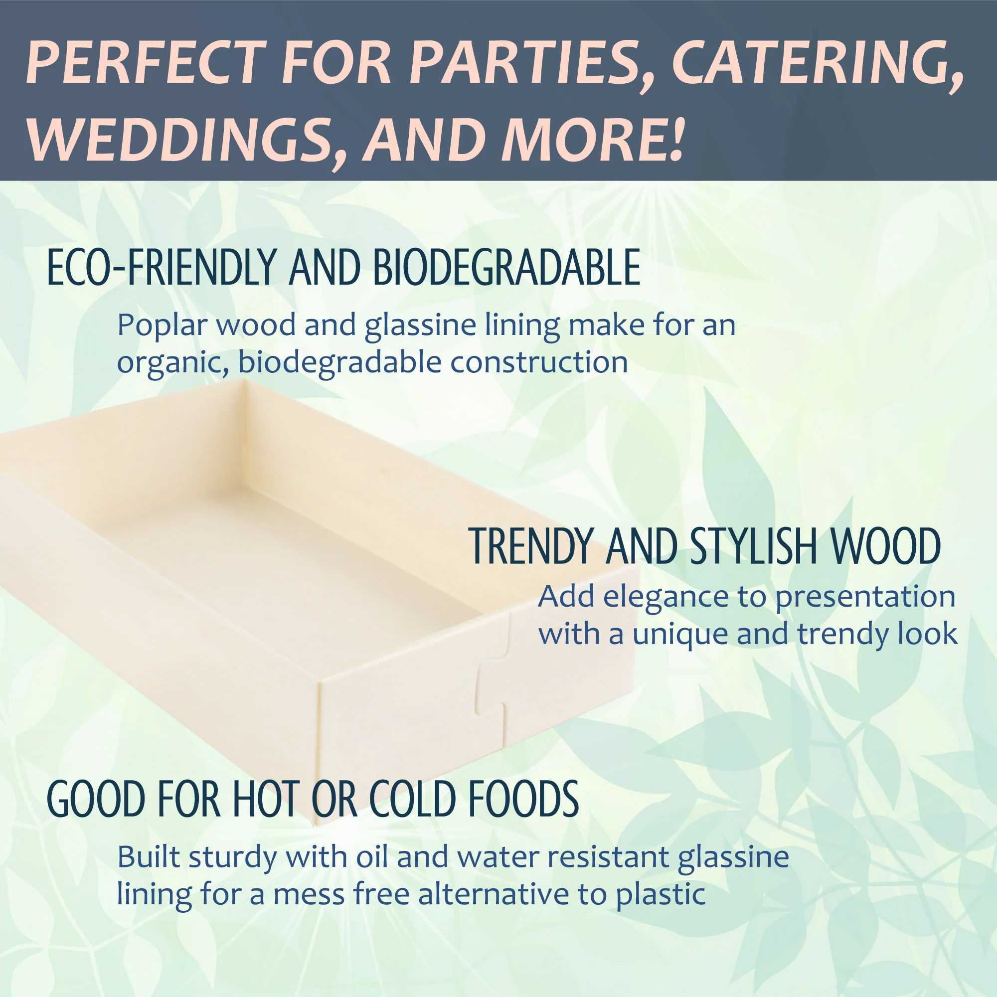 Disposable Wood Food Container Boxes - Image 4