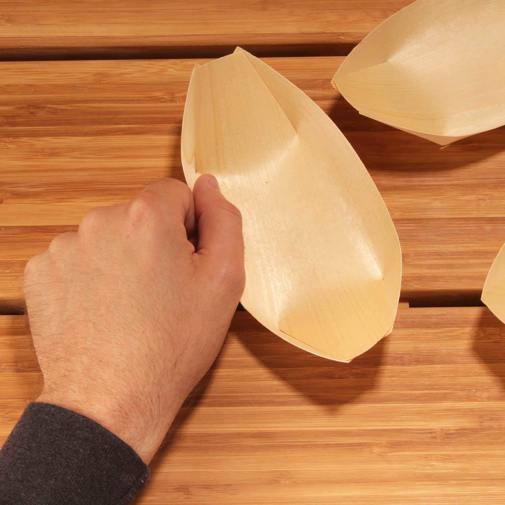Disposable Wood Boat Food Trays - Image 10