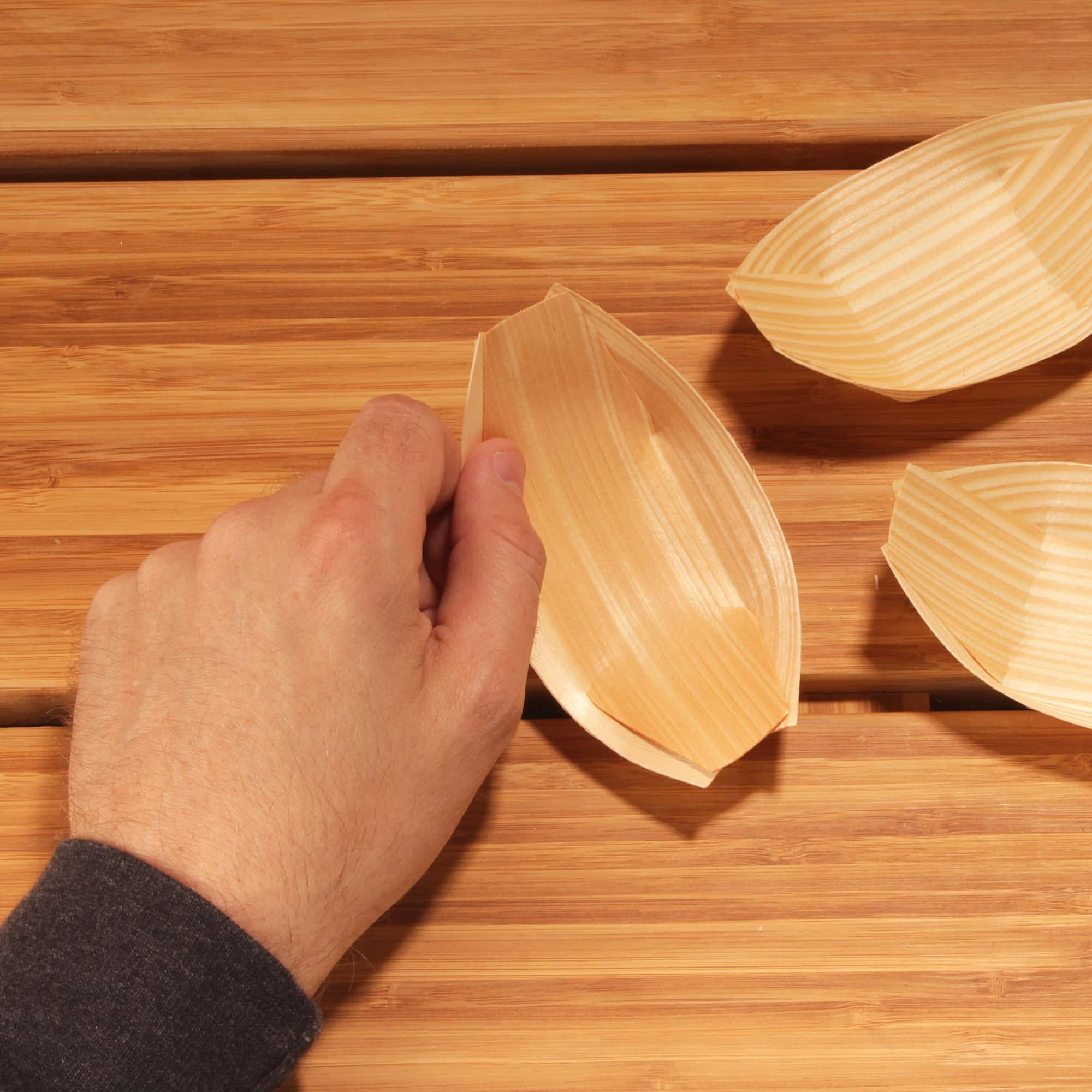 Disposable Wood Boat Food Trays - Image 8