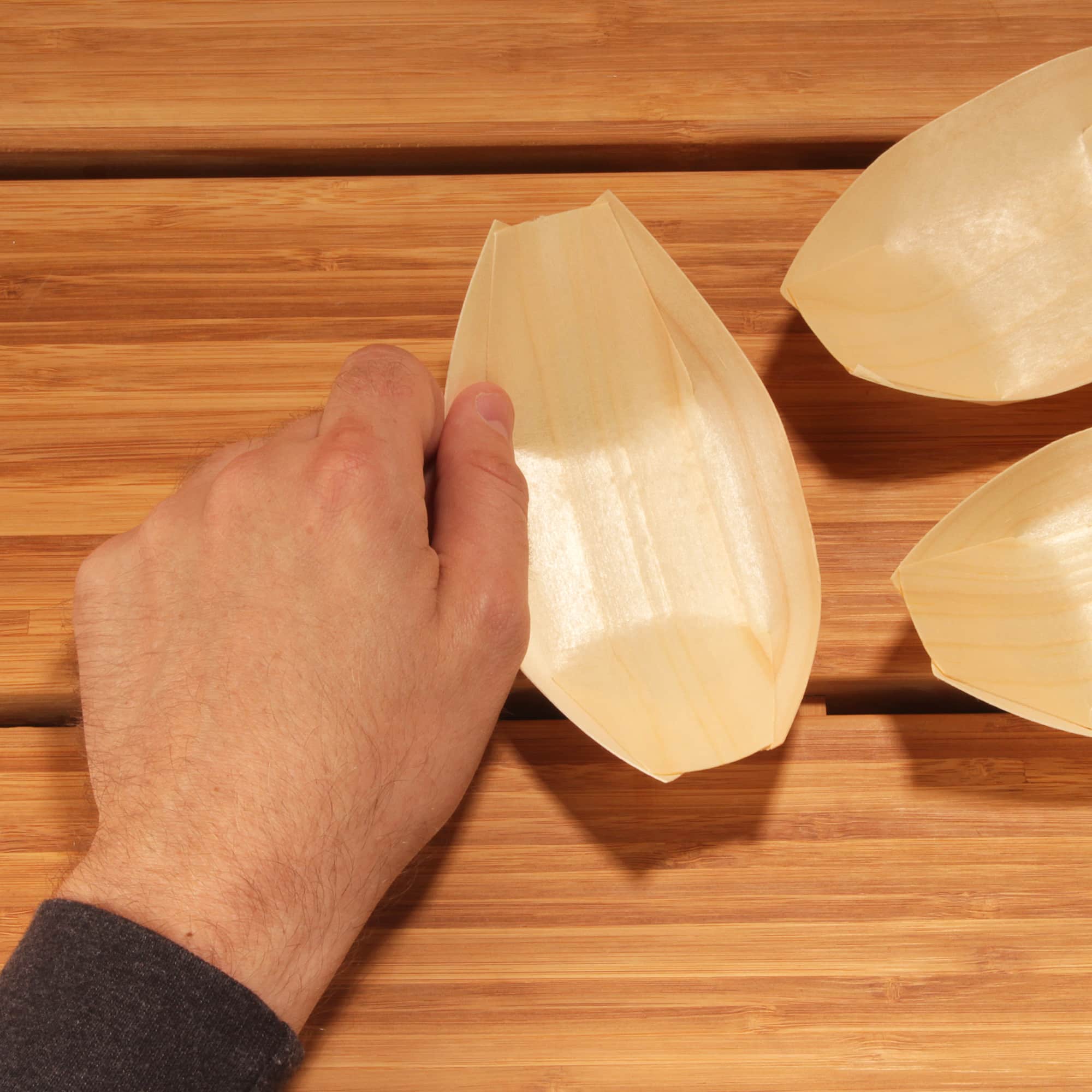Disposable Wood Boat Food Trays - Image 9