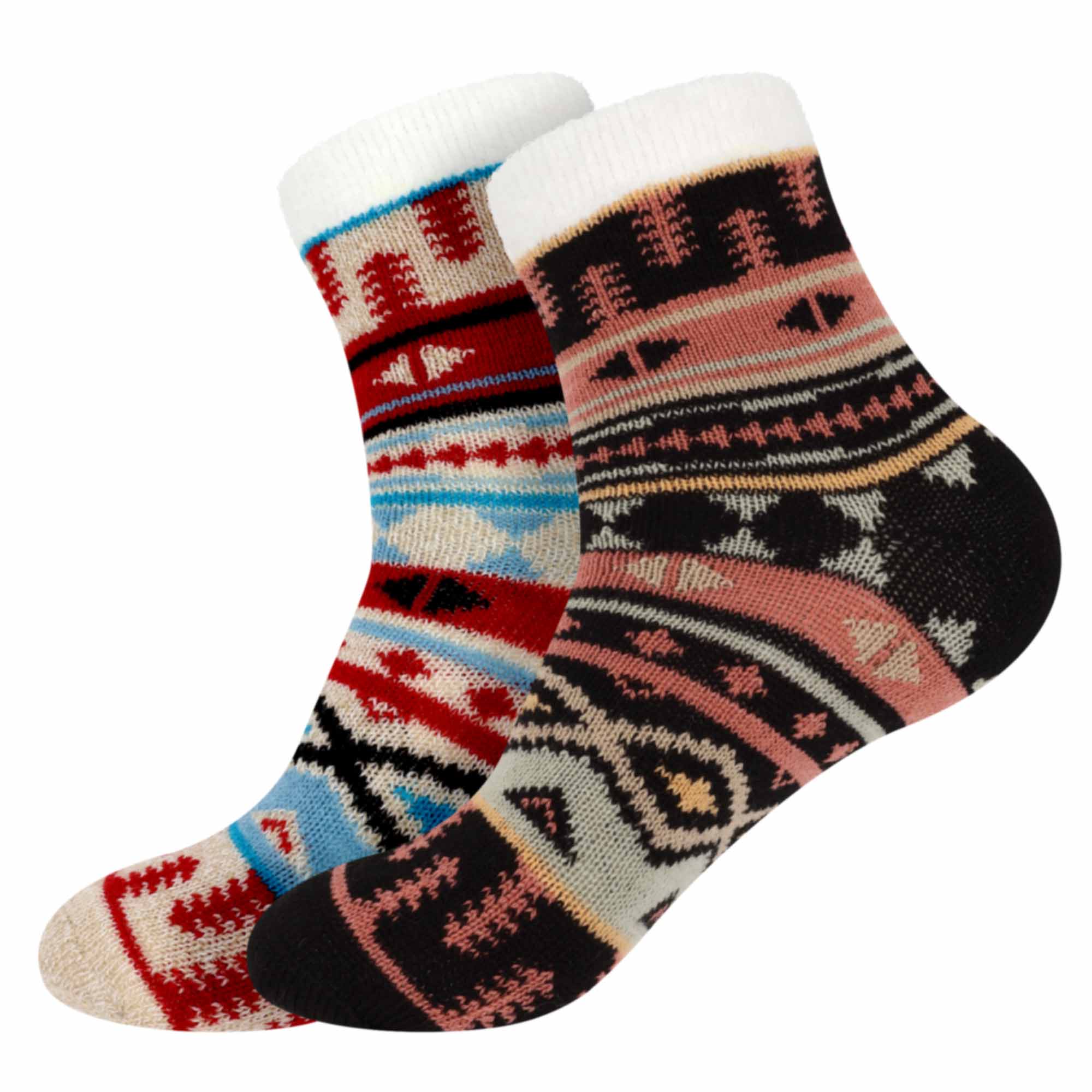Women's Double Layer Socks - 2 Pairs - Image 15