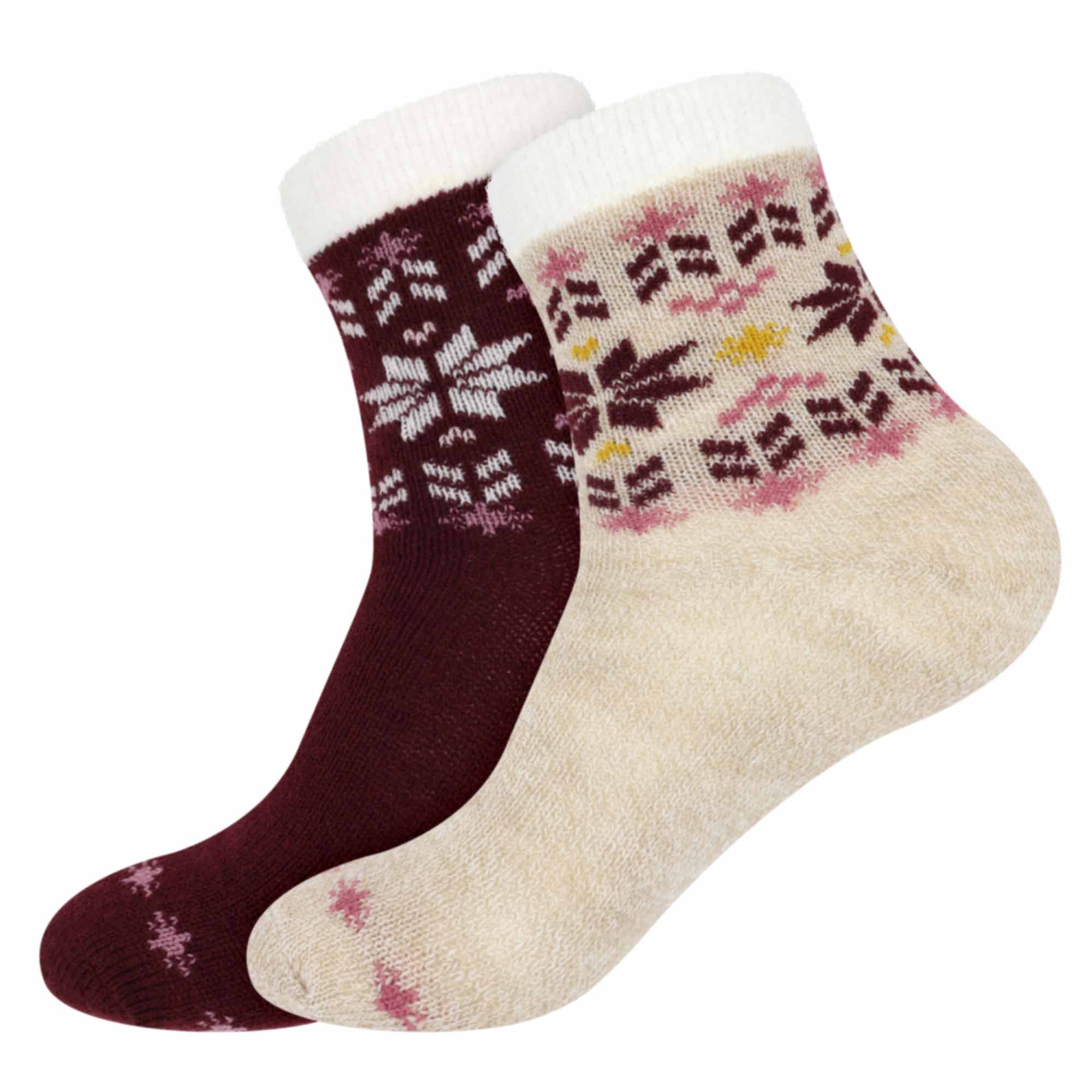 Women's Double Layer Socks - 2 Pairs - Image 20