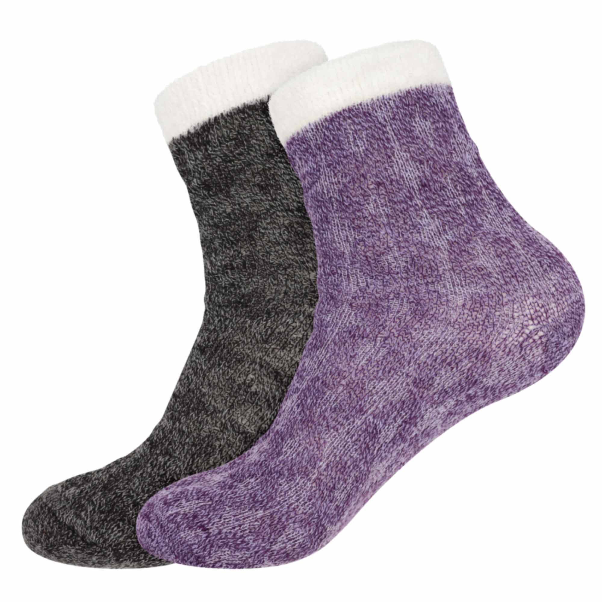 Women's Double Layer Socks - 2 Pairs - Image 22