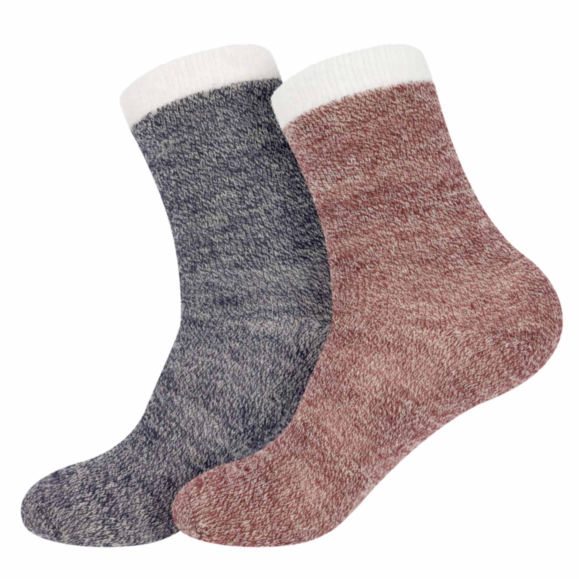 Women's Double Layer Socks - 2 Pairs - Image 23