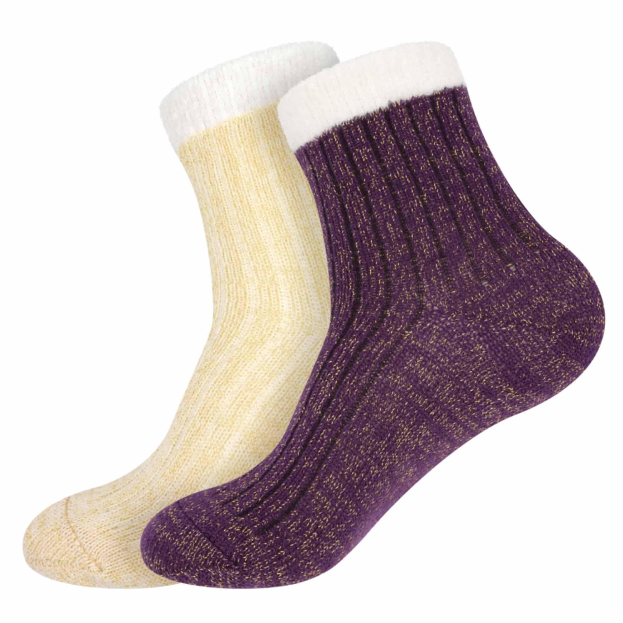 Women's Double Layer Socks - 2 Pairs - Image 24