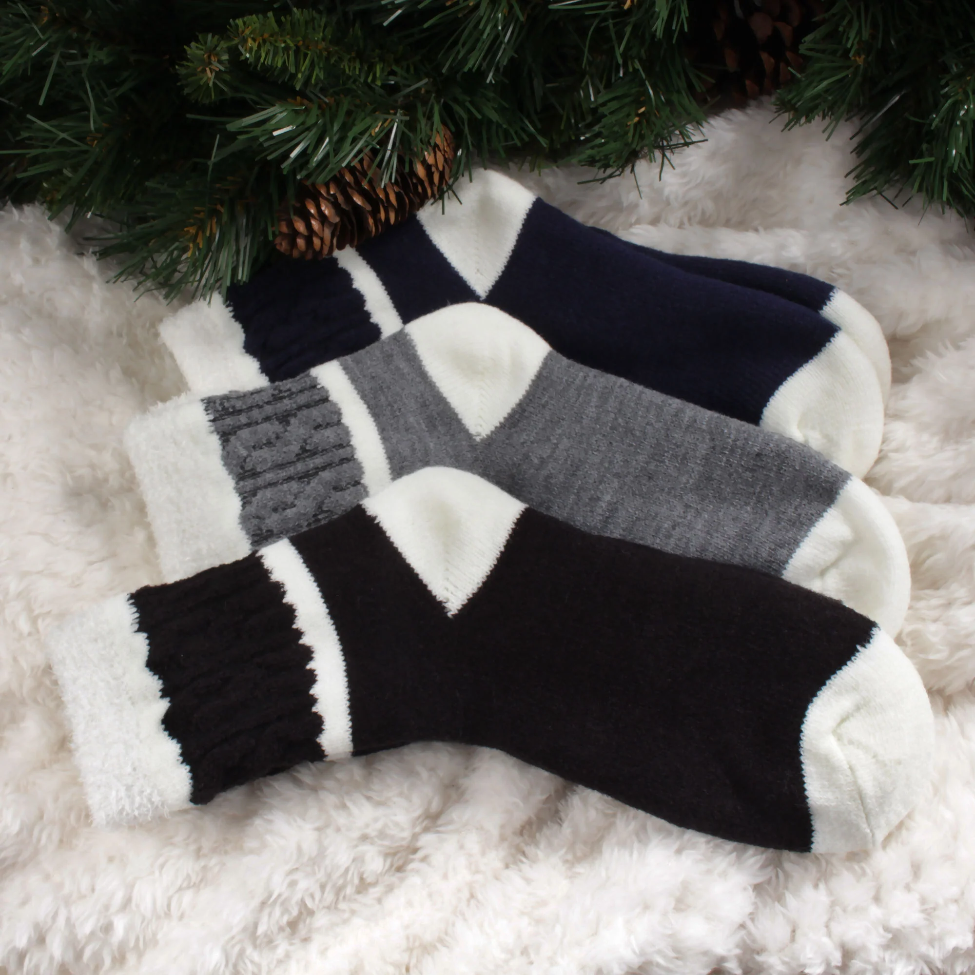Women's Double Layer Socks - 2 Pairs - Image 3